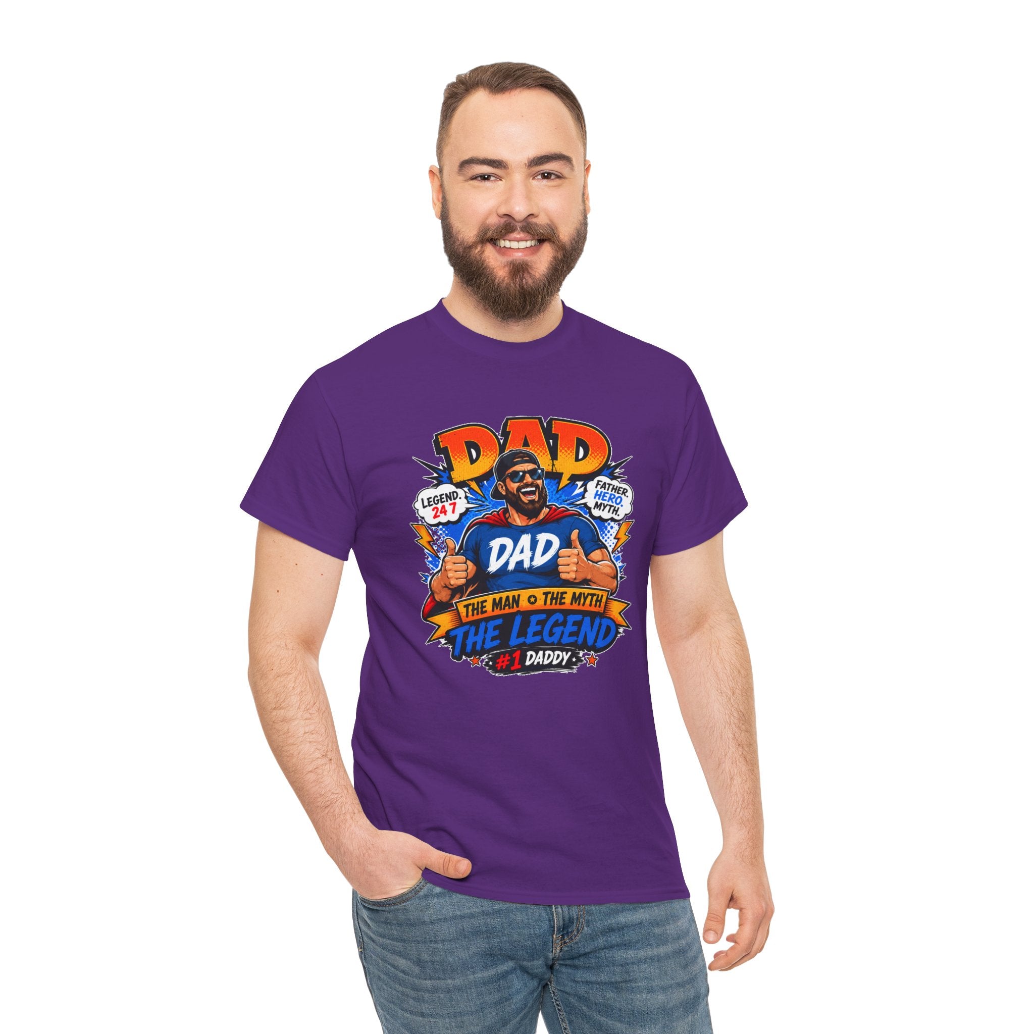 Funny Dad Shirt, Dad The Legend Tee, Father's Day Gift for Dad, Cool Dad Graphic T-Shirt, Best Dad Ever Shirt, Dad Gift