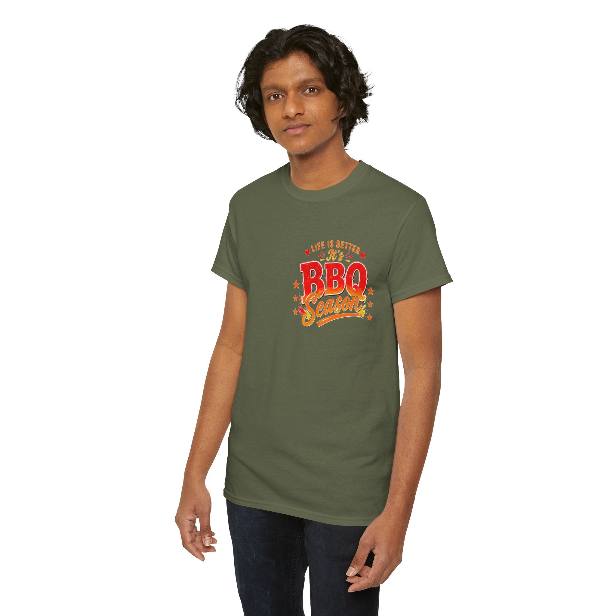 BBQ Season T-Shirt | Life Is Better It's BBQ Season Tee | Funny Grill Shirt | Summer Cookout Tee | Barbecue Lover Gift | Backyard BBQ Shirt