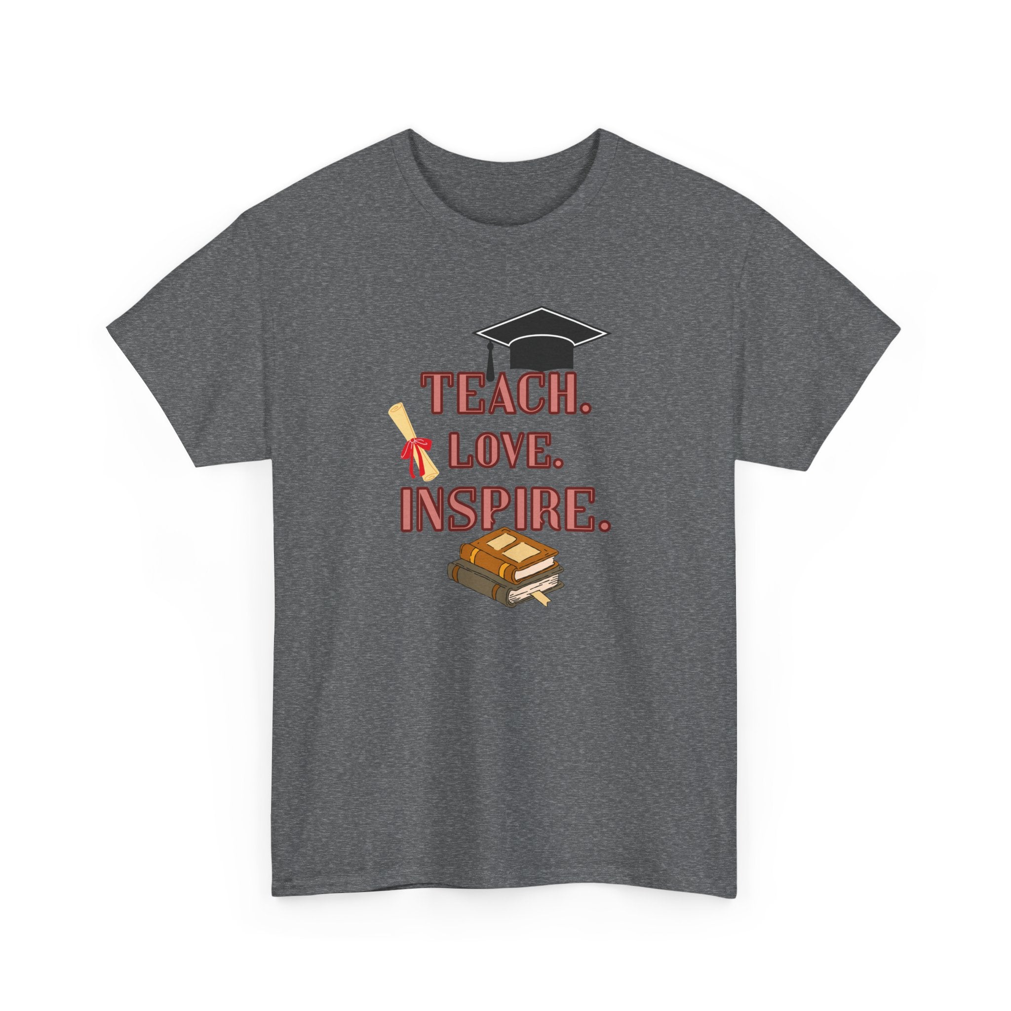 Teacher Shirt Teach Love Inspire, Teacher Gift T-Shirt, Back to School Tee, Inspirational Teacher Shirt, Unisex Graphic Tee