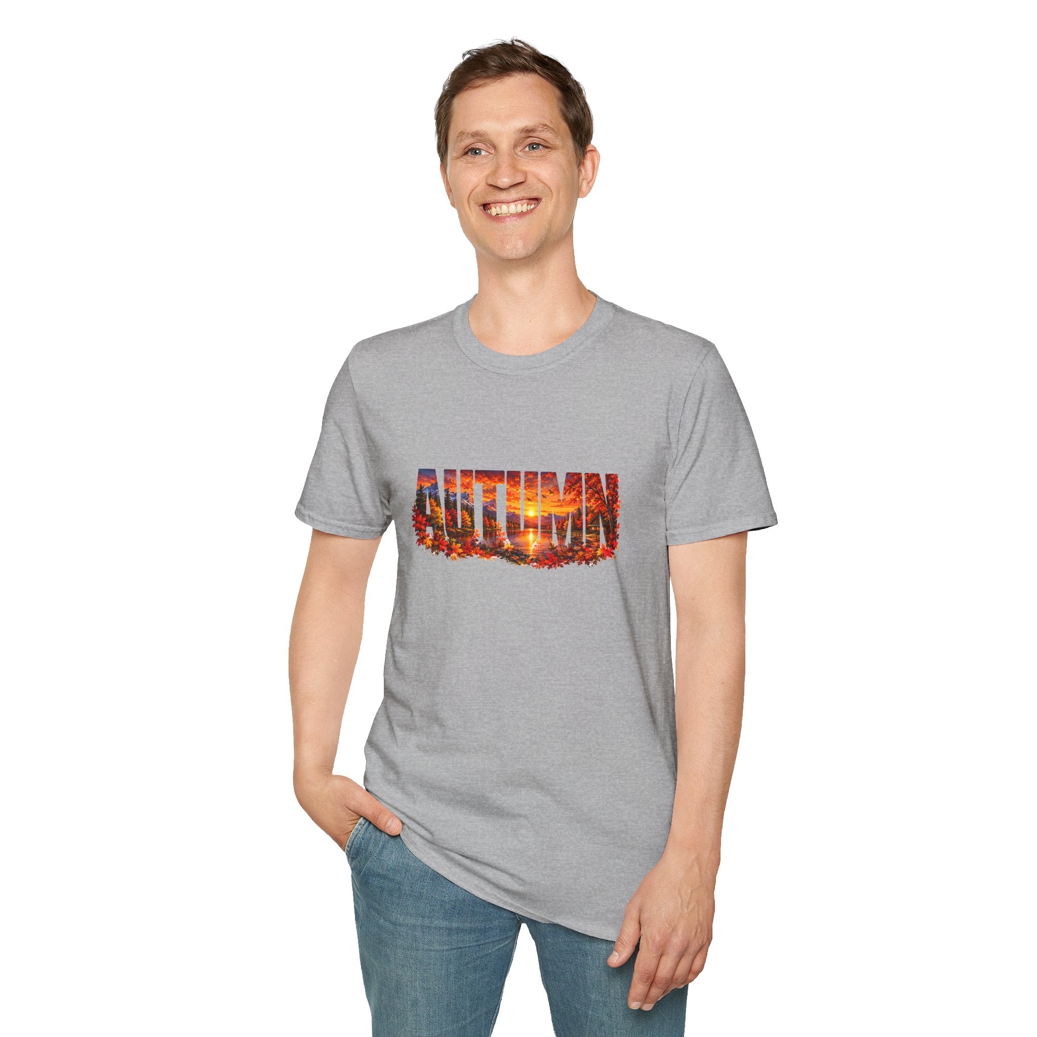 Autumn Leaves T Shirt Fall Graphic Tee Cozy Autumn Shirt