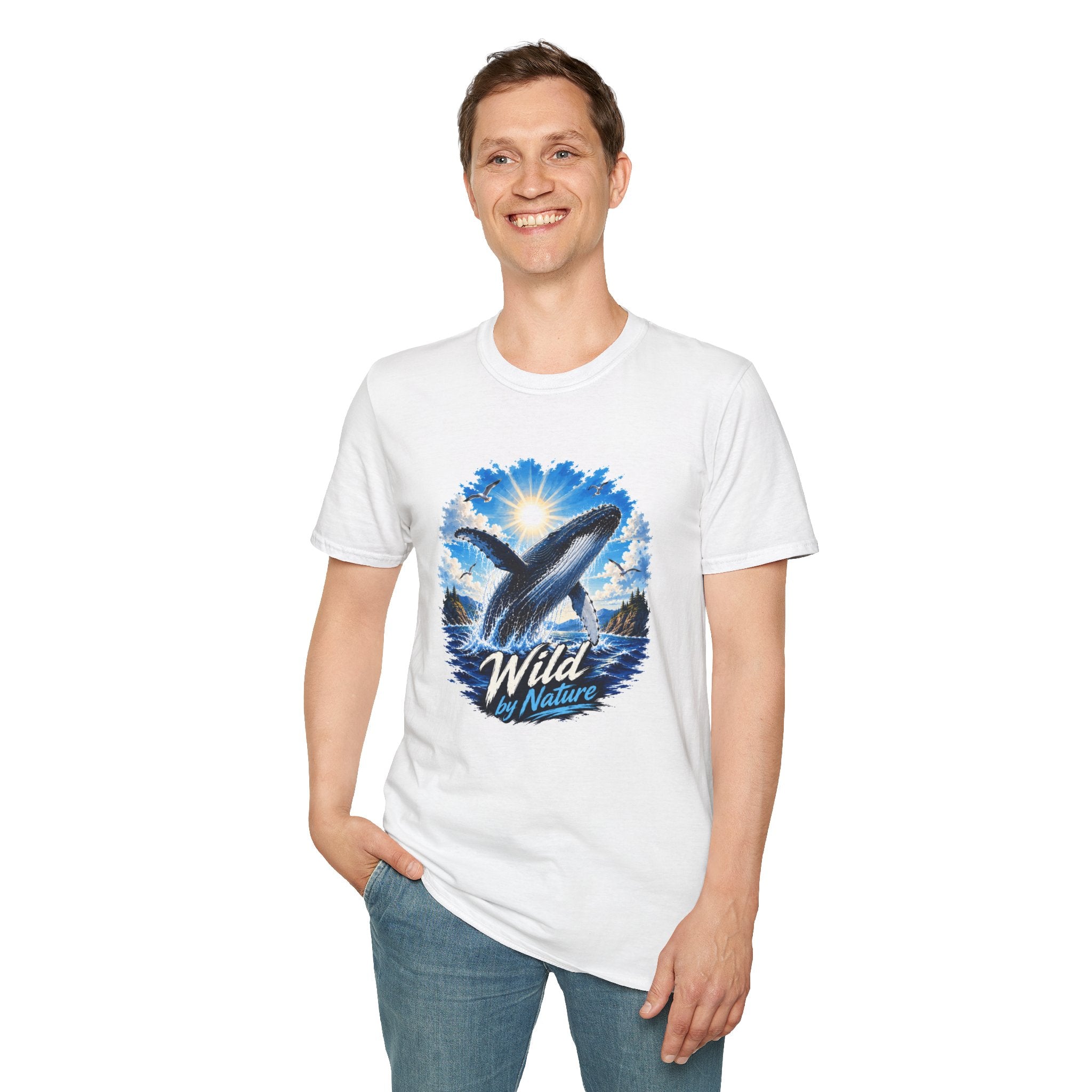 Whale T-Shirt, Ocean Whale Graphic Tee, Wild Nature Shirt, Ocean Lover Gift