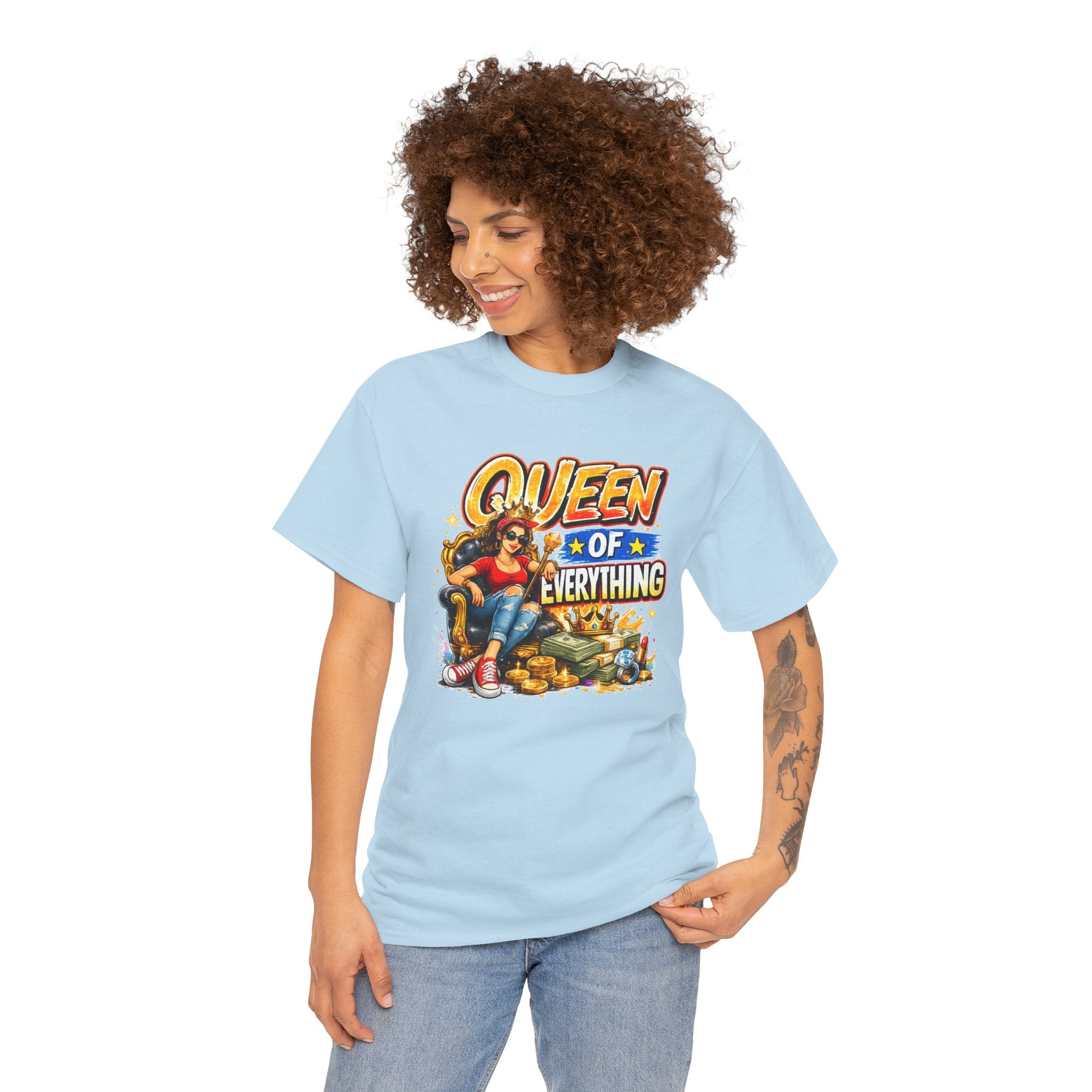 Queen of Everything Shirt | Funny Queen Graphic Tee | Gift for Mom | Boss Lady Shirt | Retro Vintage Tee