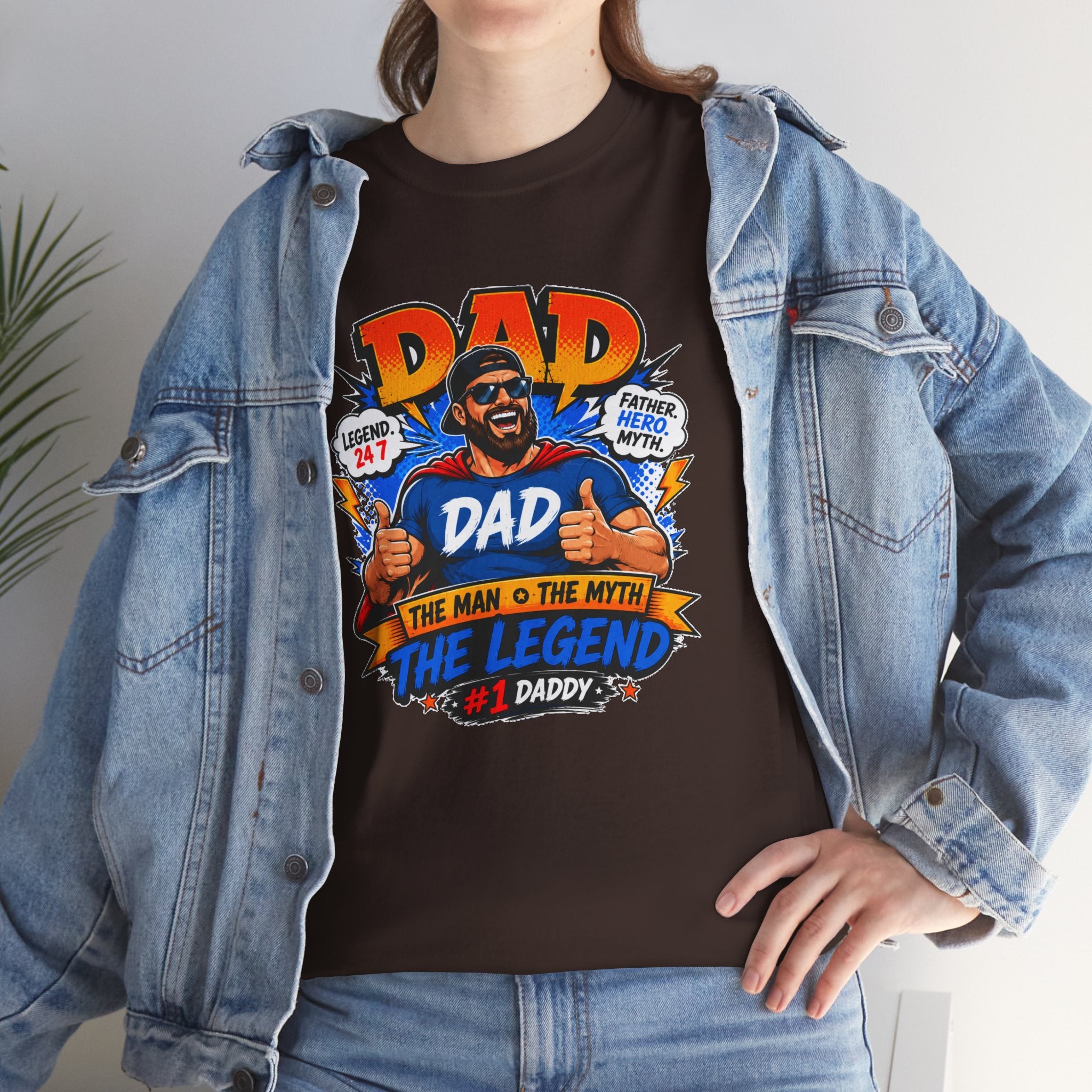 Funny Dad Shirt, Dad The Legend Tee, Father's Day Gift for Dad, Cool Dad Graphic T-Shirt, Best Dad Ever Shirt, Dad Gift
