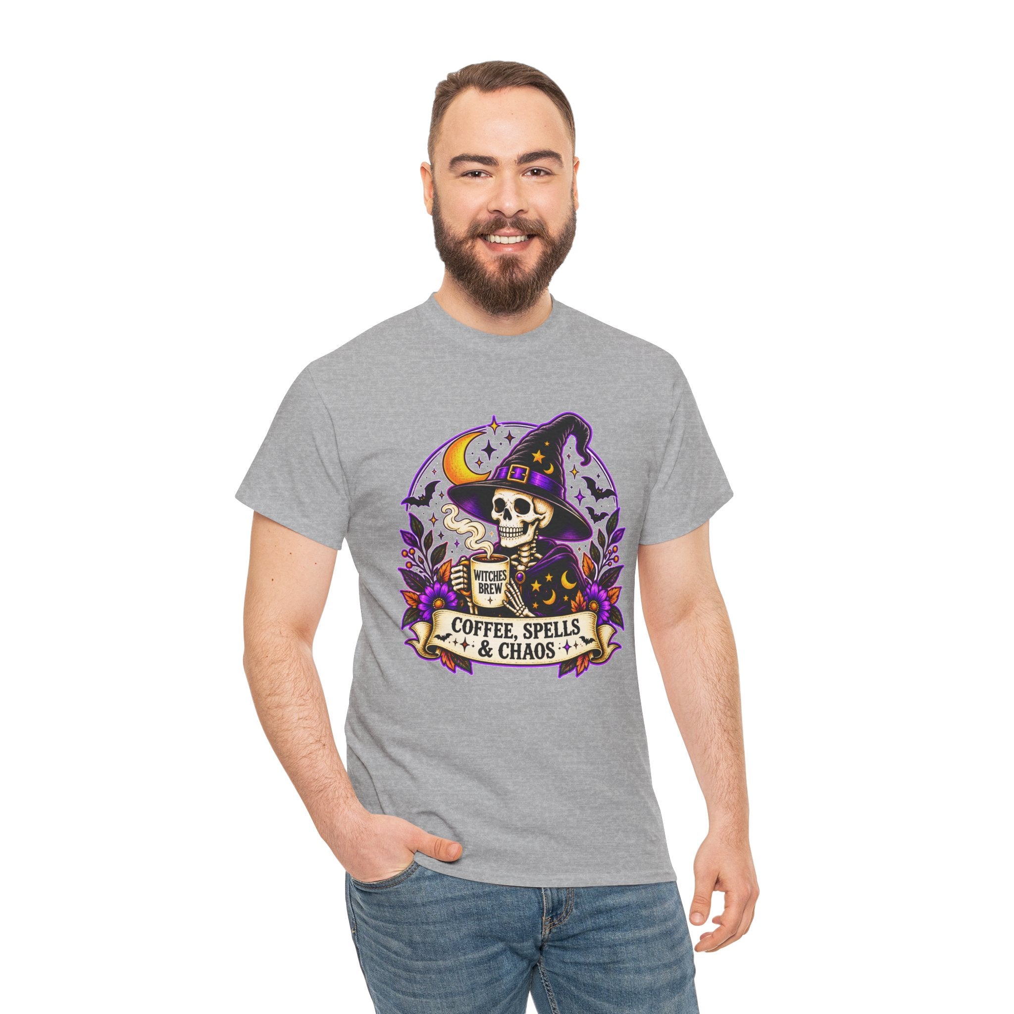 Halloween Skeleton Witch Shirt | Spooky Graphic Tee