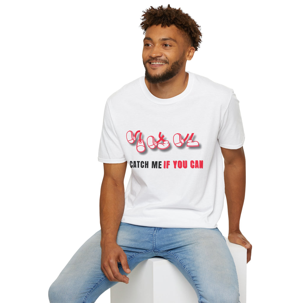 Catch Me If You Can T-Shirt, Funny Graphic Tee, Flirty Cute Shirt, Trendy Unisex Tee, Gift for Him Her