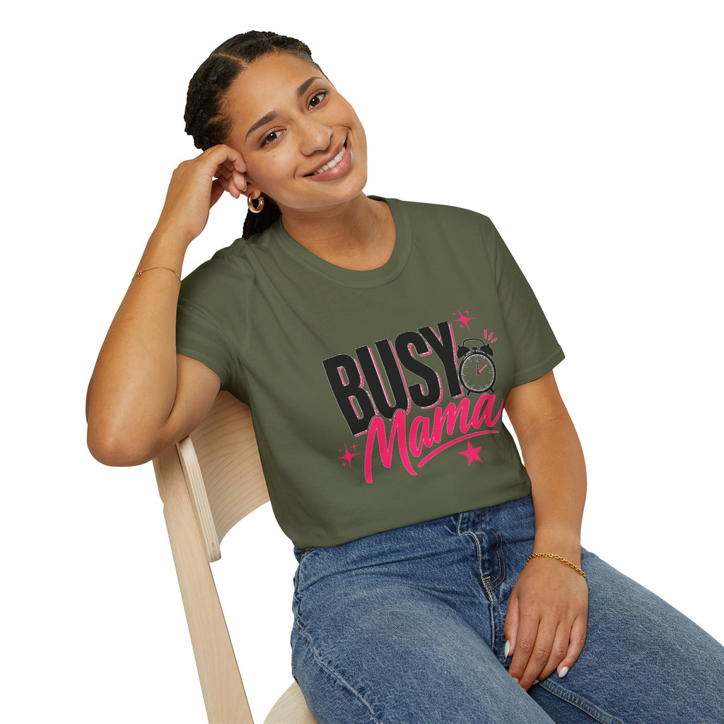 Busy Mama T-Shirt | Funny Mom Shirt | Cute Mother Graphic Tee | Gift for Mom | Busy Mom Life Shirt