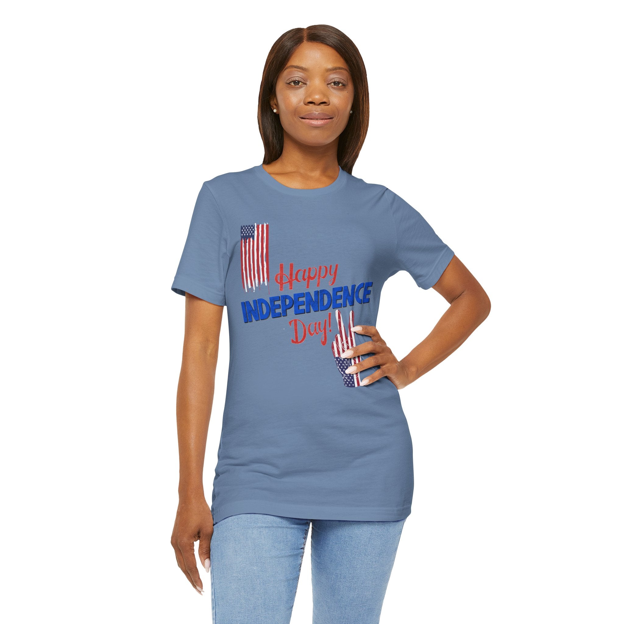 Happy Independence Day Shirt, Patriotic 4th of July T-Shirt, USA Flag Shirt, American Independence Day Tee