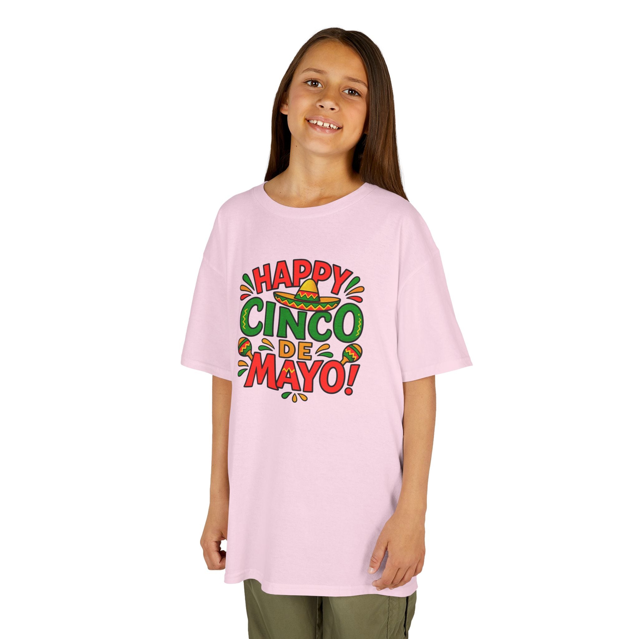 Kids "Happy Cinco de Mayo!" Tee — Festive Mexican Holiday Shirt