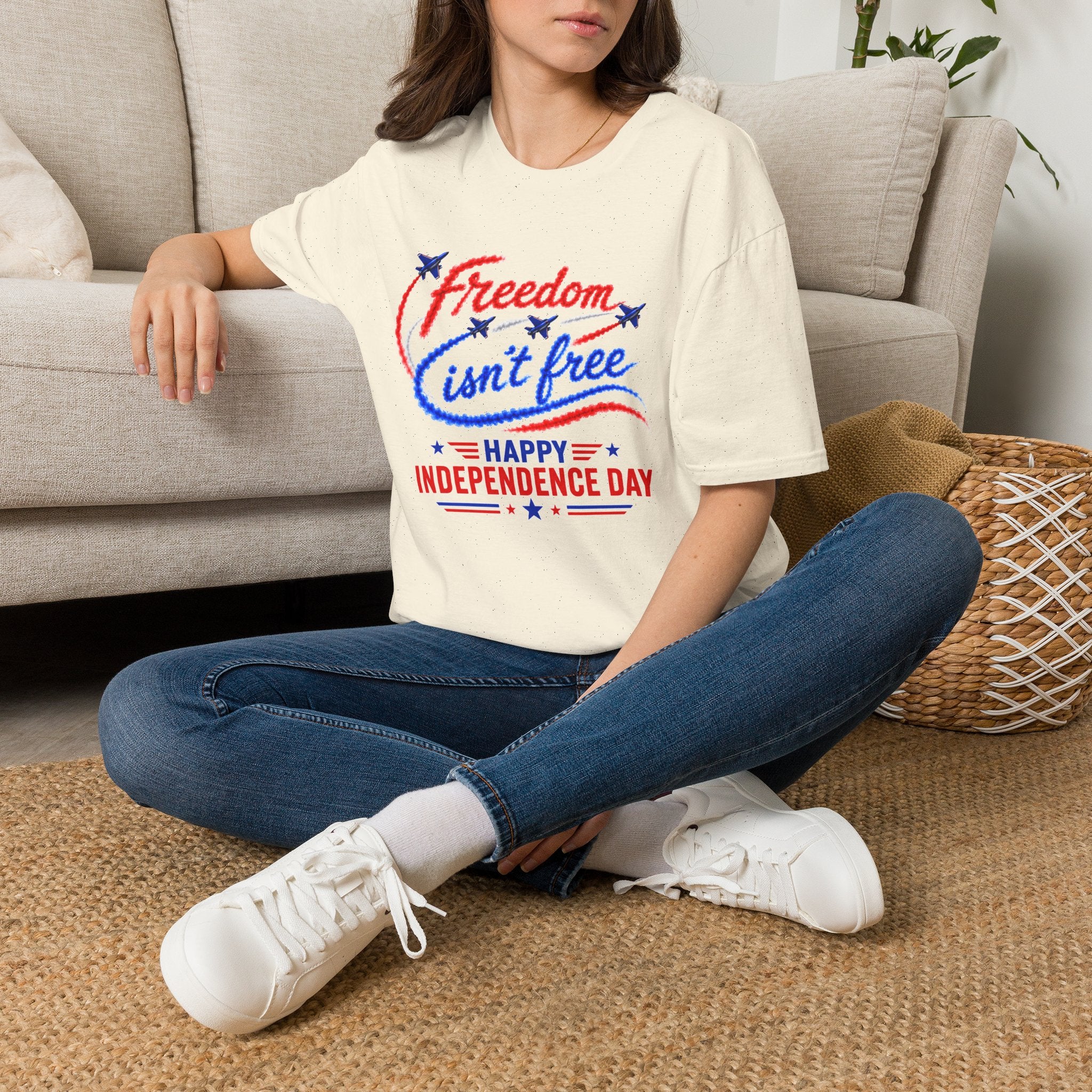 Freedom Isn't Free Shirt, Patriotic 4th of July T-Shirt, Independence Day Tee, USA Flag Graphic Tee, Military Support Gift