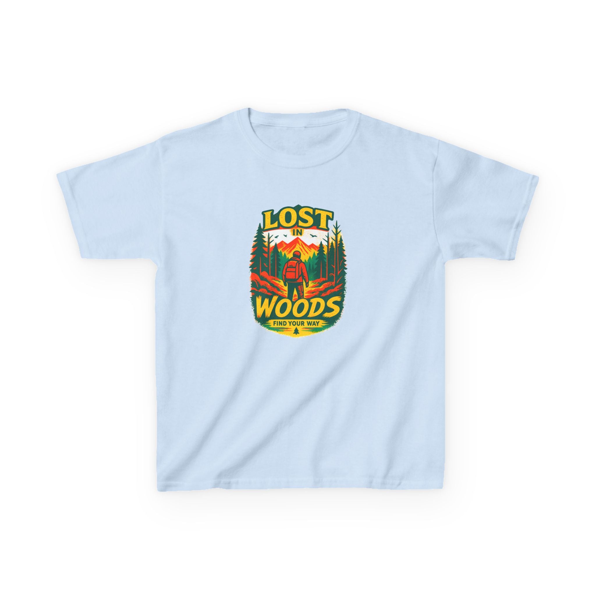 Kids Lost in Woods Shirt | Camping Adventure Tee | Nature Graphic T-Shirt