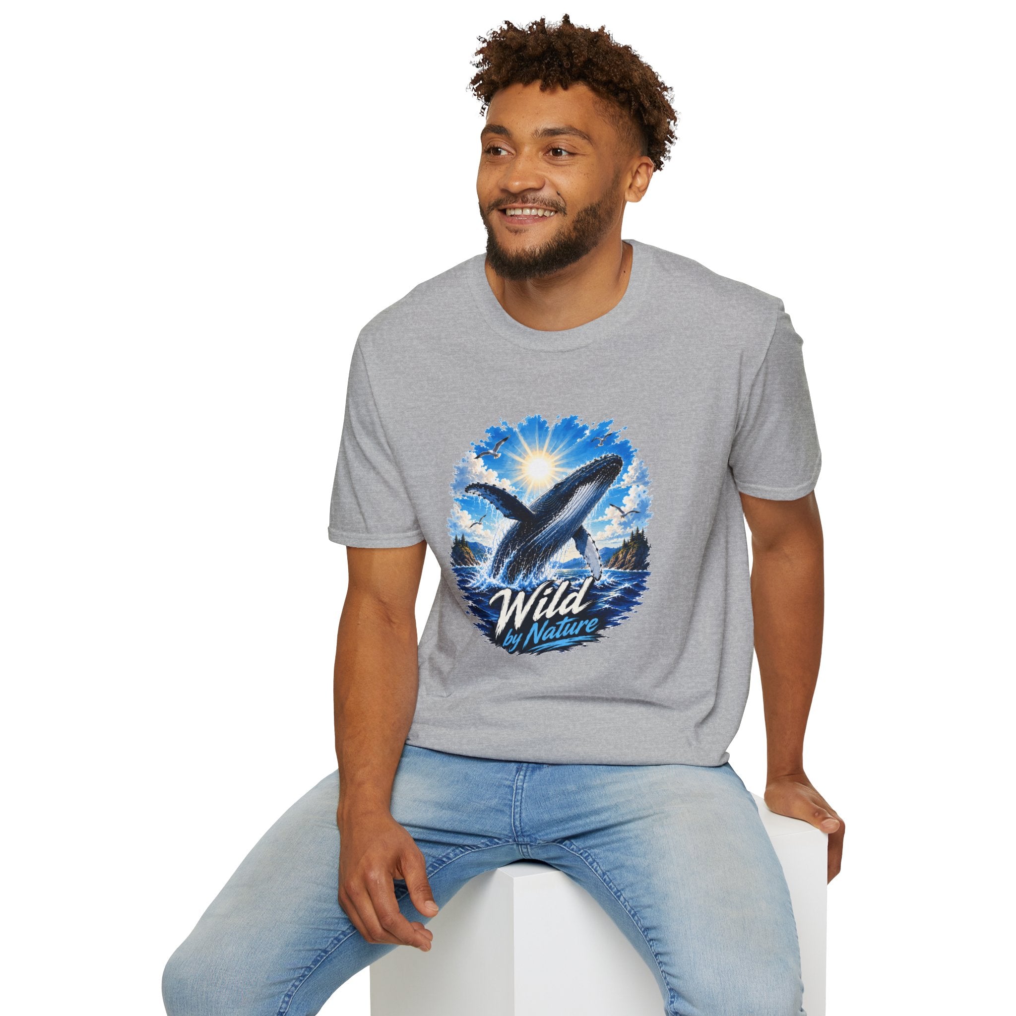 Whale T-Shirt, Ocean Whale Graphic Tee, Wild Nature Shirt, Ocean Lover Gift