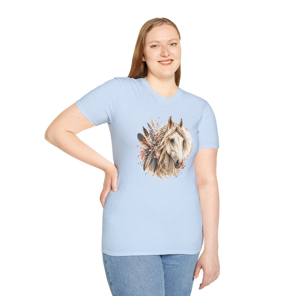 Horse T-Shirt, Western Horse Graphic Tee, Equestrian Shirt, Horse Lover Gift, Country Style Tee