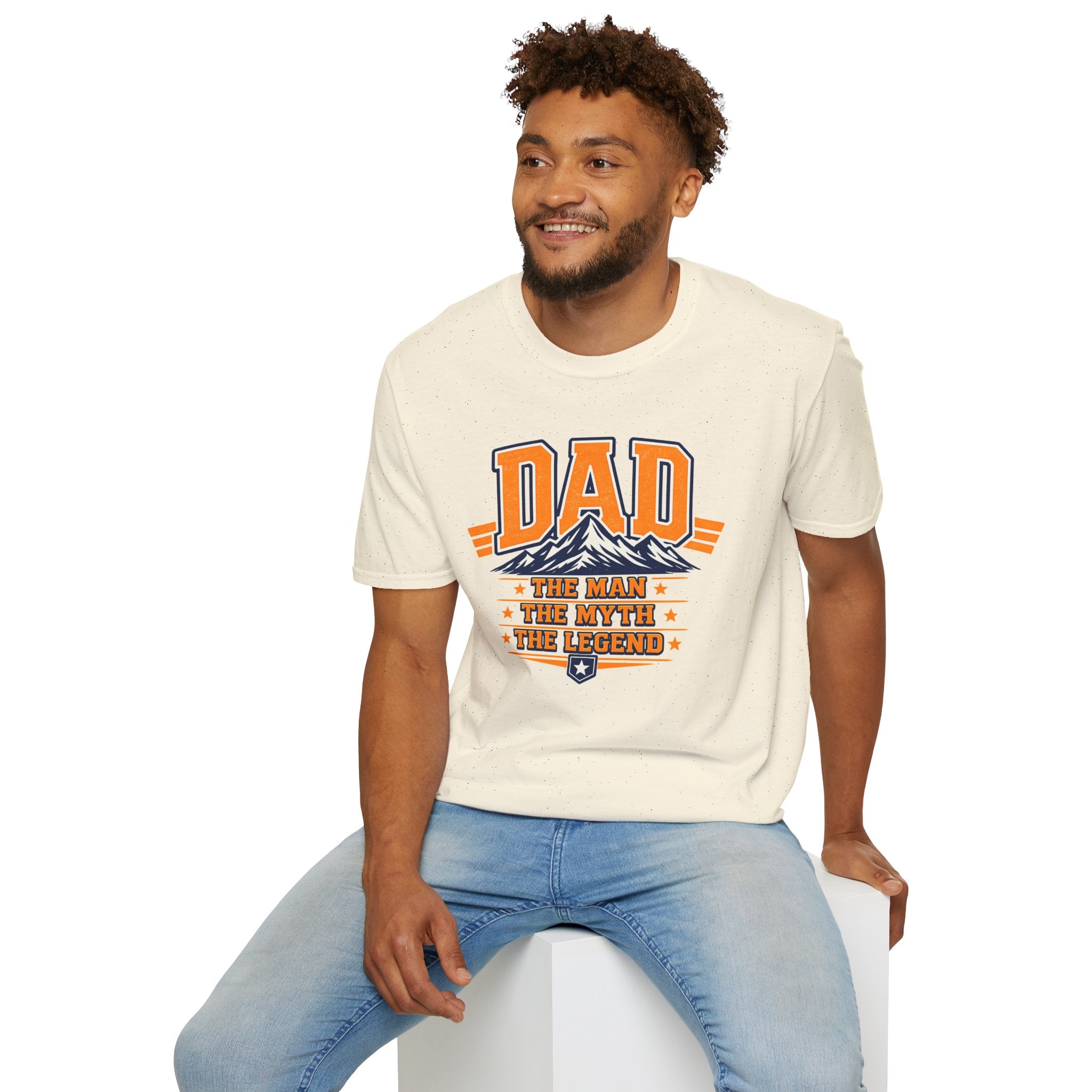 Dad T-Shirt The Man The Myth The Legend Graphic Tee Funny Fathers Day Gift Cool Dad Shirt