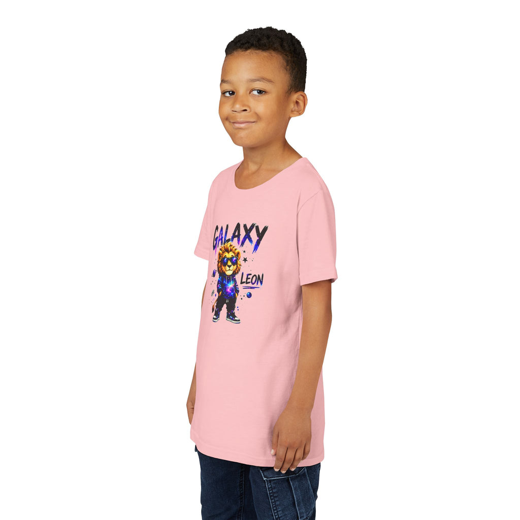 Galaxy Leon Youth T-Shirt, Space Lion Shirt for Kids, Cosmic Animal Tee, Galaxy Lion Graphic Tee, Colorful Kids Shirt, Boys Girls Unisex Tee, Gift for Kids