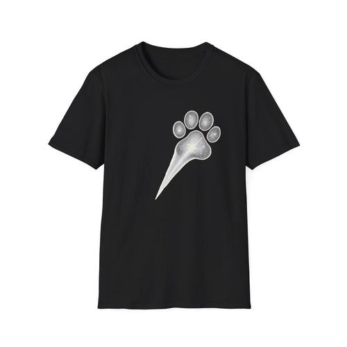 Cat Paw Meteor T-Shirt - Minimalist Paw Print Meteor Design