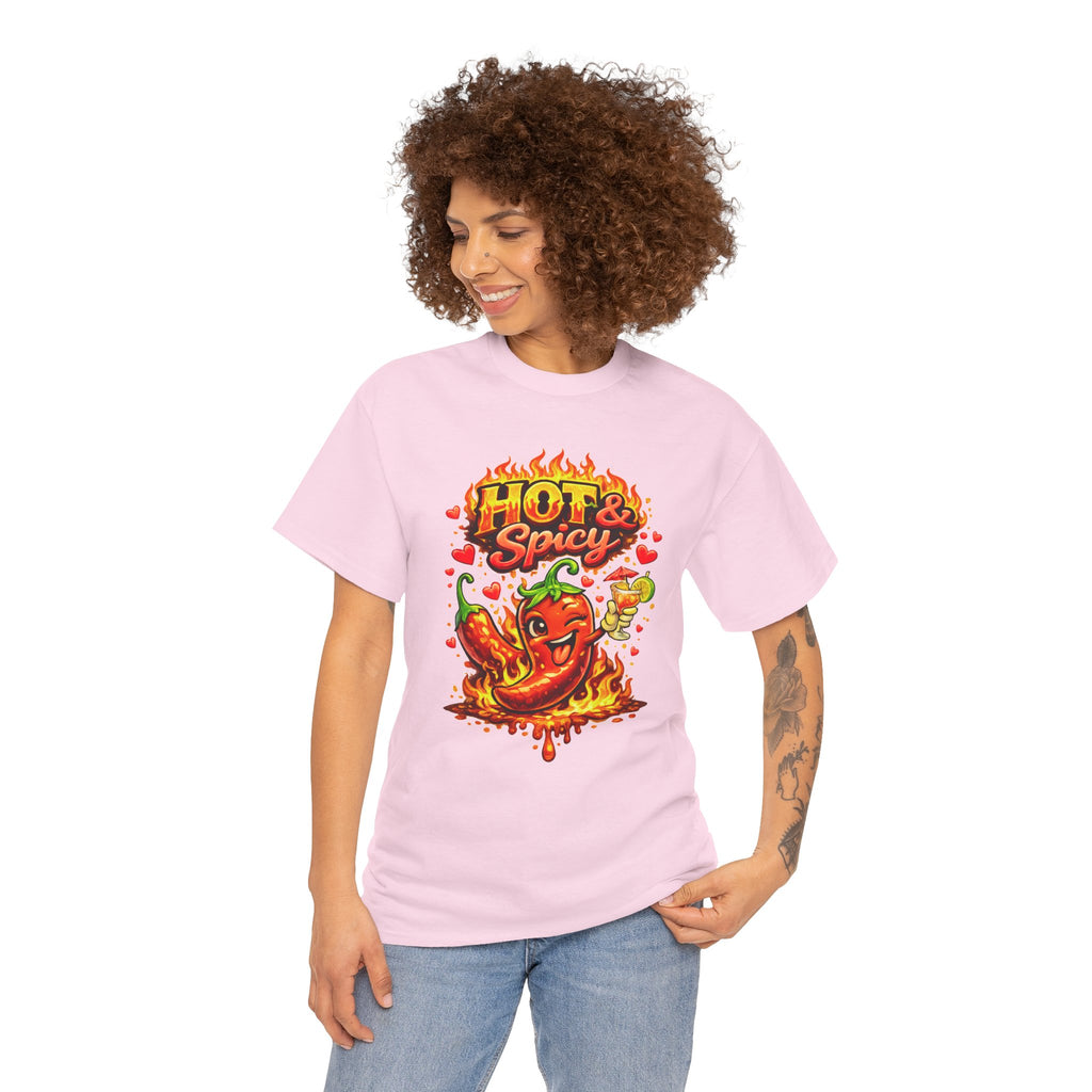 Hot & Spicy Pepper Shirt, Funny Chili Graphic Tee, Cute Food Lover T-Shirt, Spicy Gift