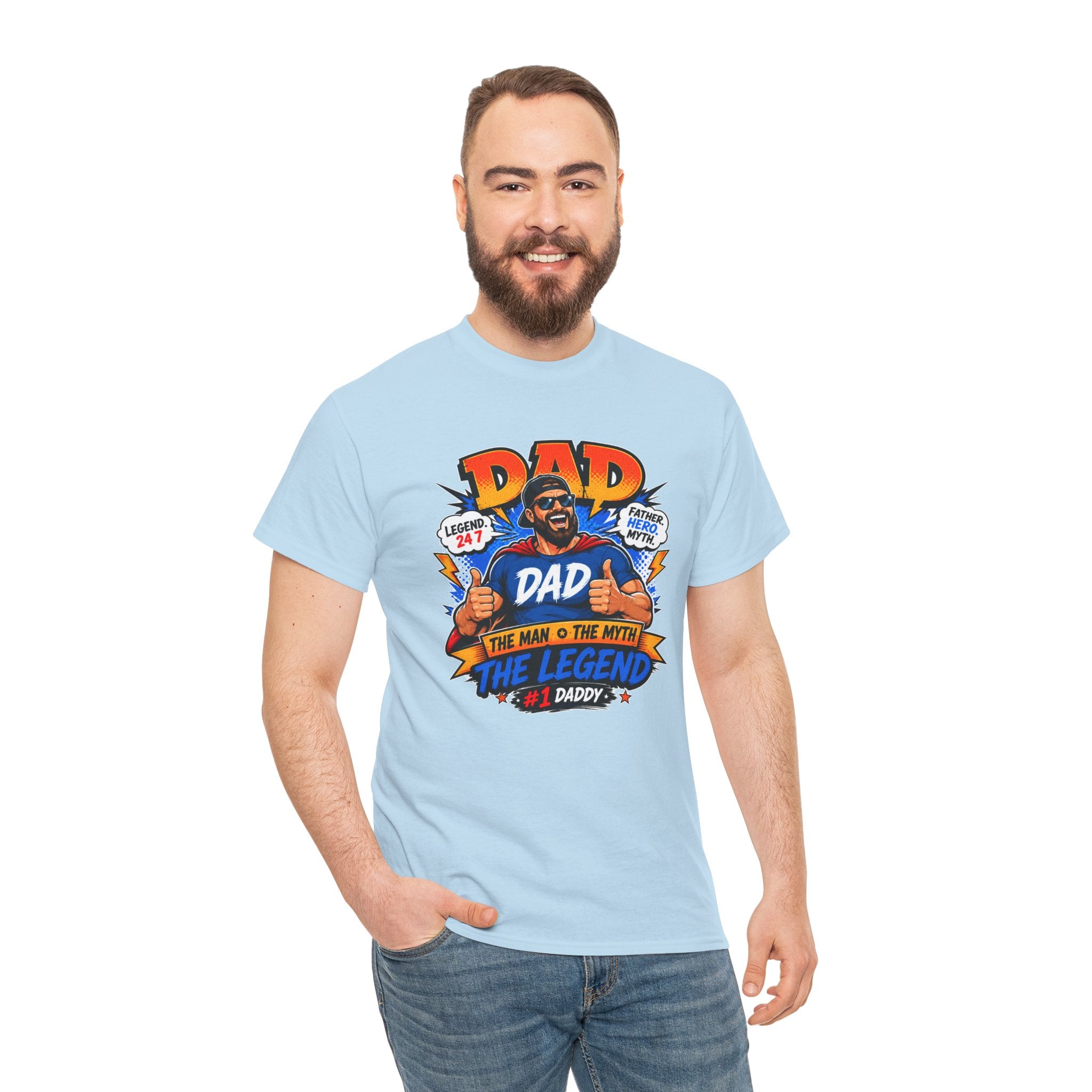 Funny Dad Shirt, Dad The Legend Tee, Father's Day Gift for Dad, Cool Dad Graphic T-Shirt, Best Dad Ever Shirt, Dad Gift