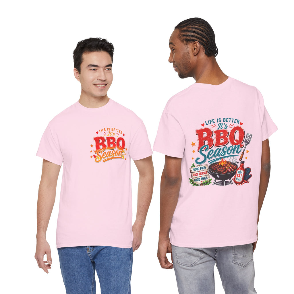 BBQ Season T-Shirt | Life Is Better It's BBQ Season Tee | Funny Grill Shirt | Summer Cookout Tee | Barbecue Lover Gift | Backyard BBQ Shirt