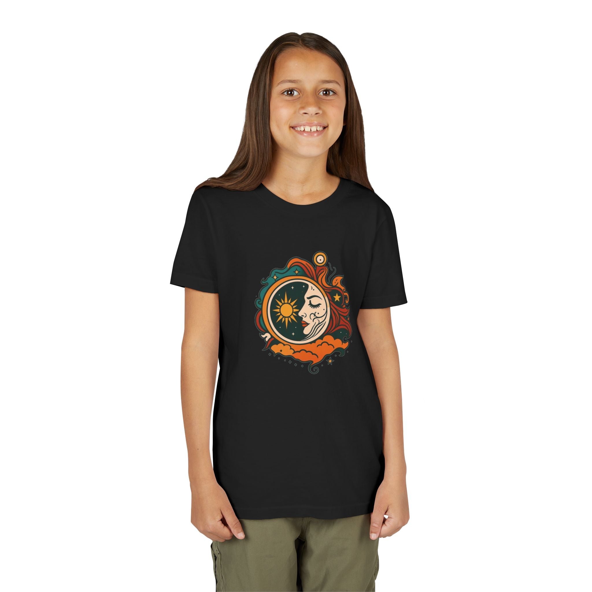 Youth Tee — Sun & Moon Yin Yang Kids Graphic T‑Shirt