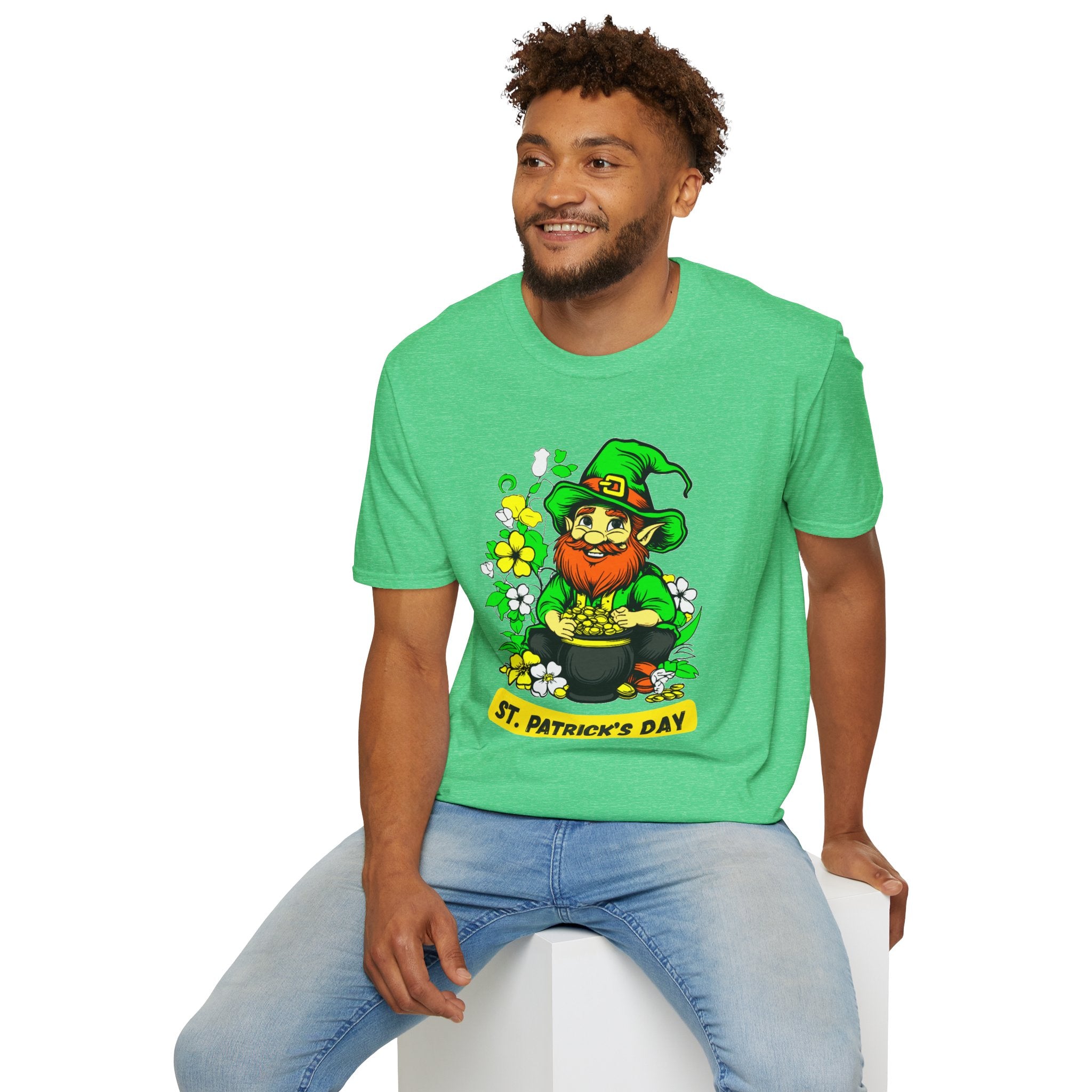 Lucky Leprechaun with Pot of Gold T-Shirt | St. Patrick's Day
