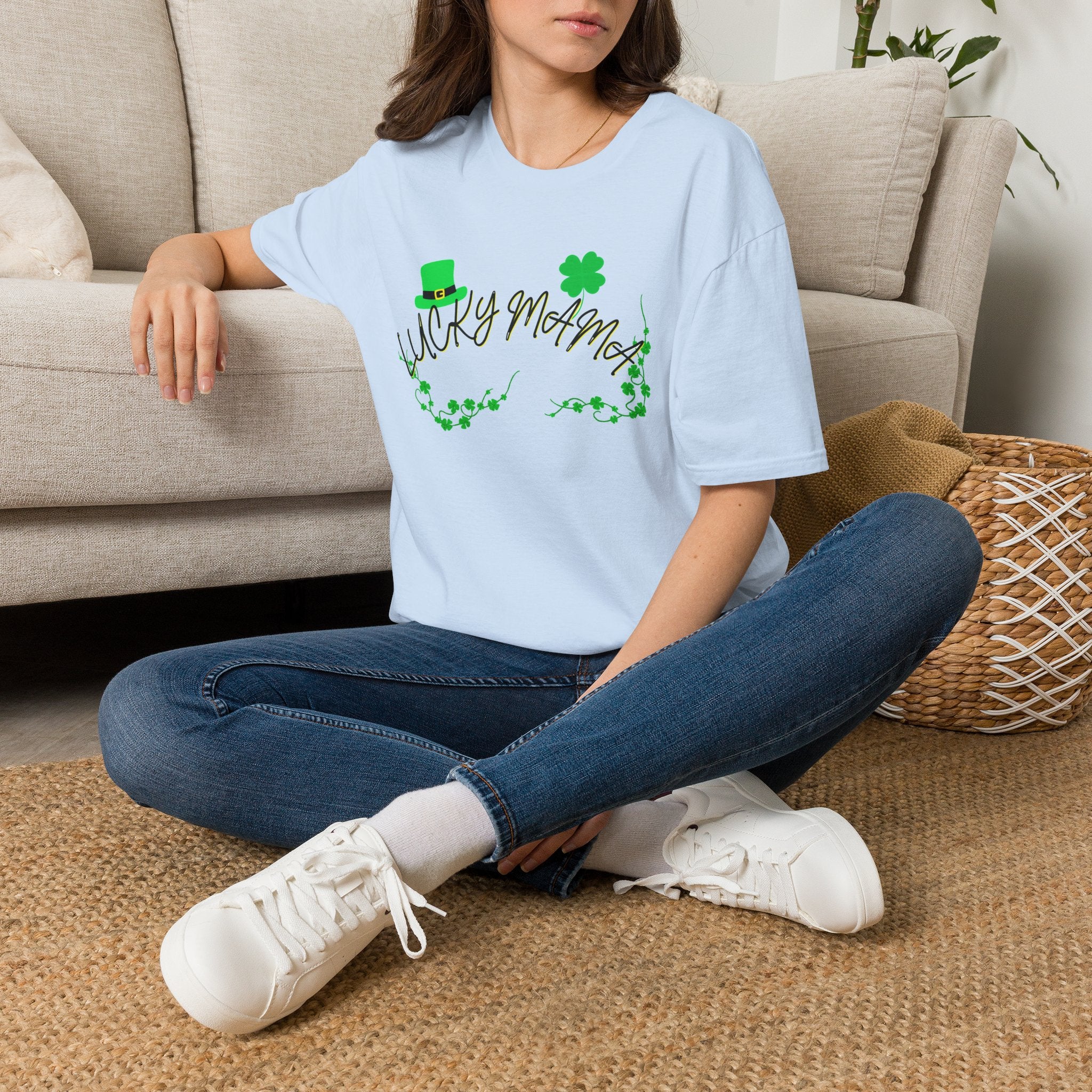 Lucky Mama T-Shirt — St. Patrick’s Day Shamrock Tee for Moms