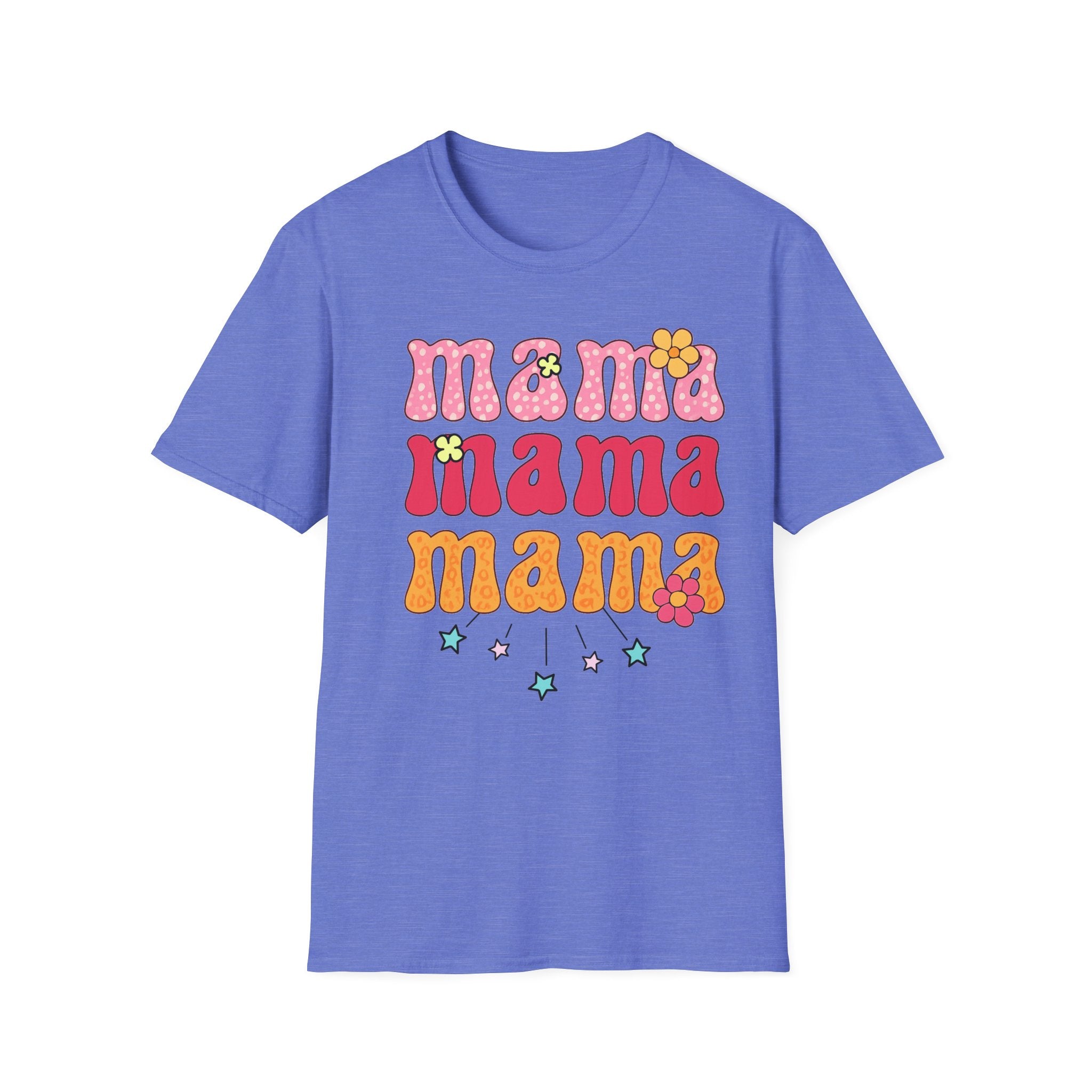 Mama Shirt, Retro Mama Tee, Cute Mom Shirt, Mother's Day Gift, Floral Mama Shirt, Trendy Mom T-Shirt