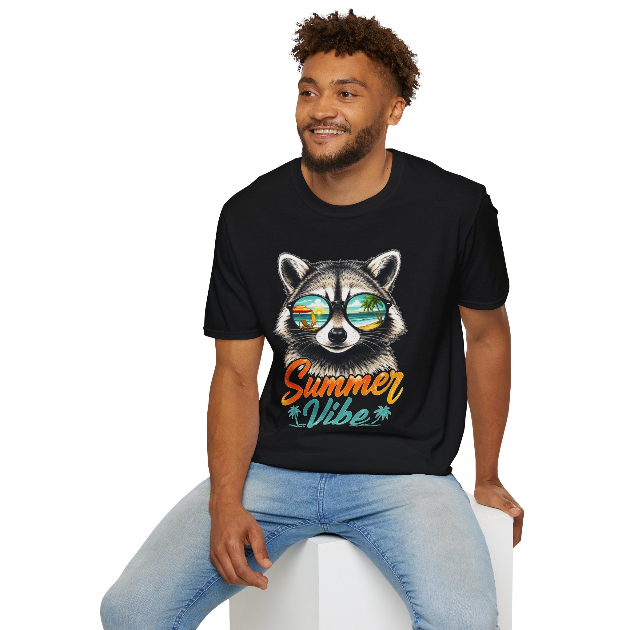 Summer Vibe Raccoon T-Shirt