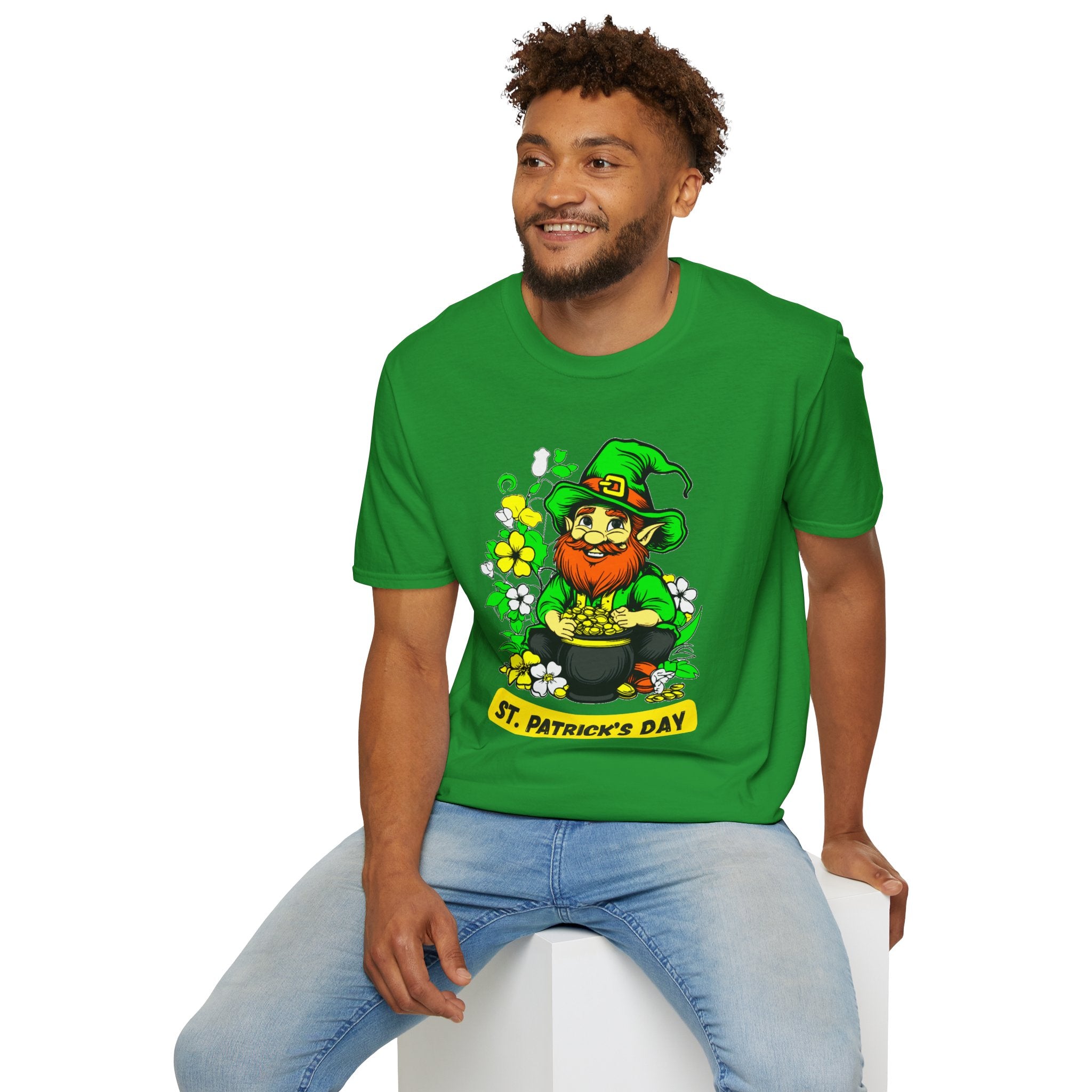 Lucky Leprechaun with Pot of Gold T-Shirt | St. Patrick's Day