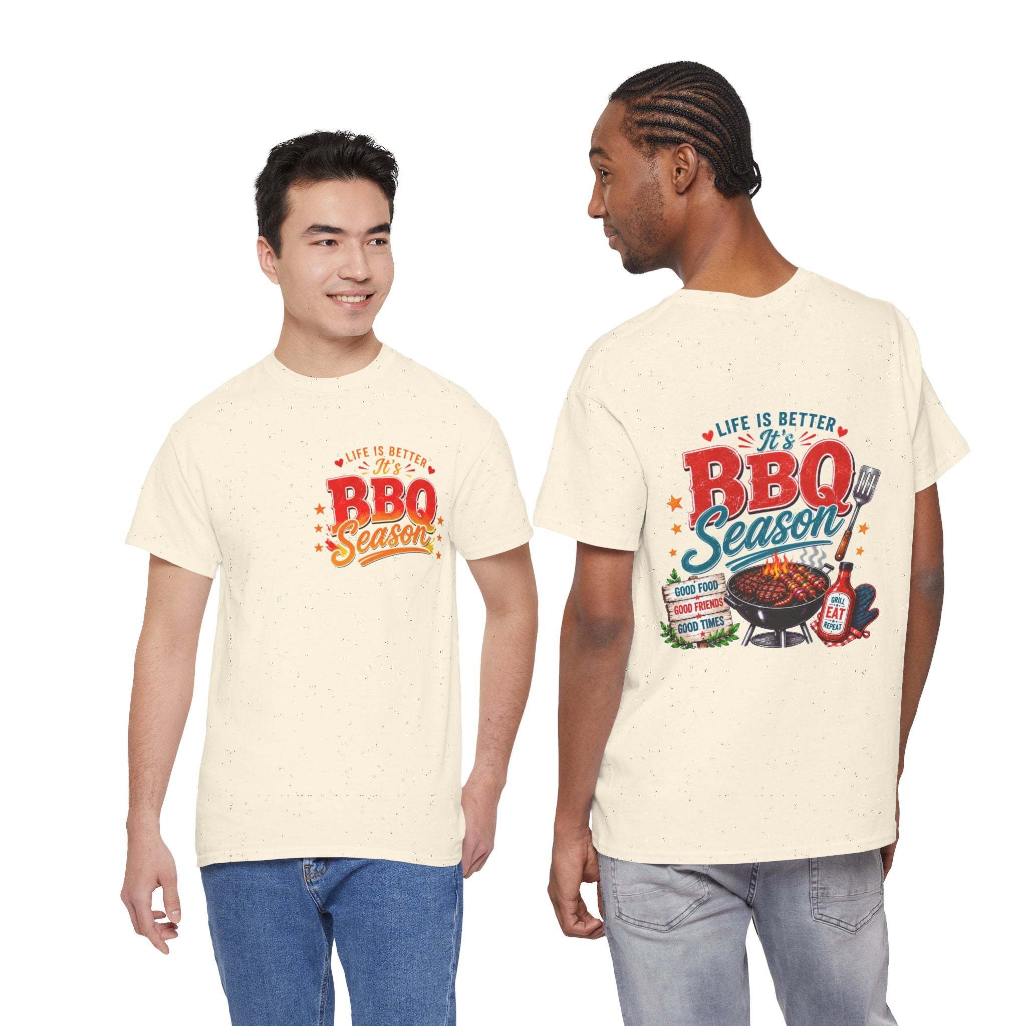 BBQ Season T-Shirt | Life Is Better It's BBQ Season Tee | Funny Grill Shirt | Summer Cookout Tee | Barbecue Lover Gift | Backyard BBQ Shirt