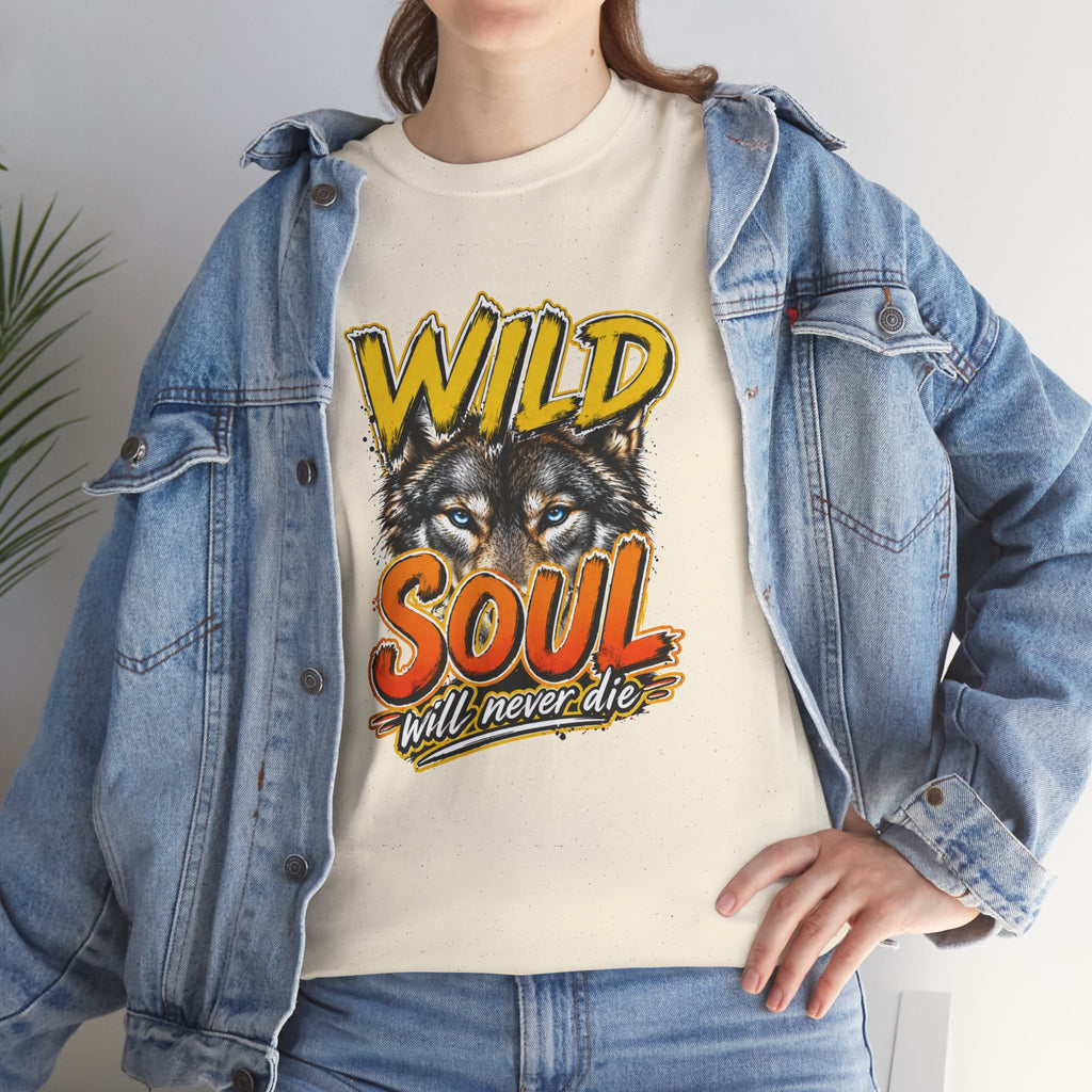 Wolf 'Wild Soul' Graphic Tee – Bold Wildlife Shirt for Nature Lovers