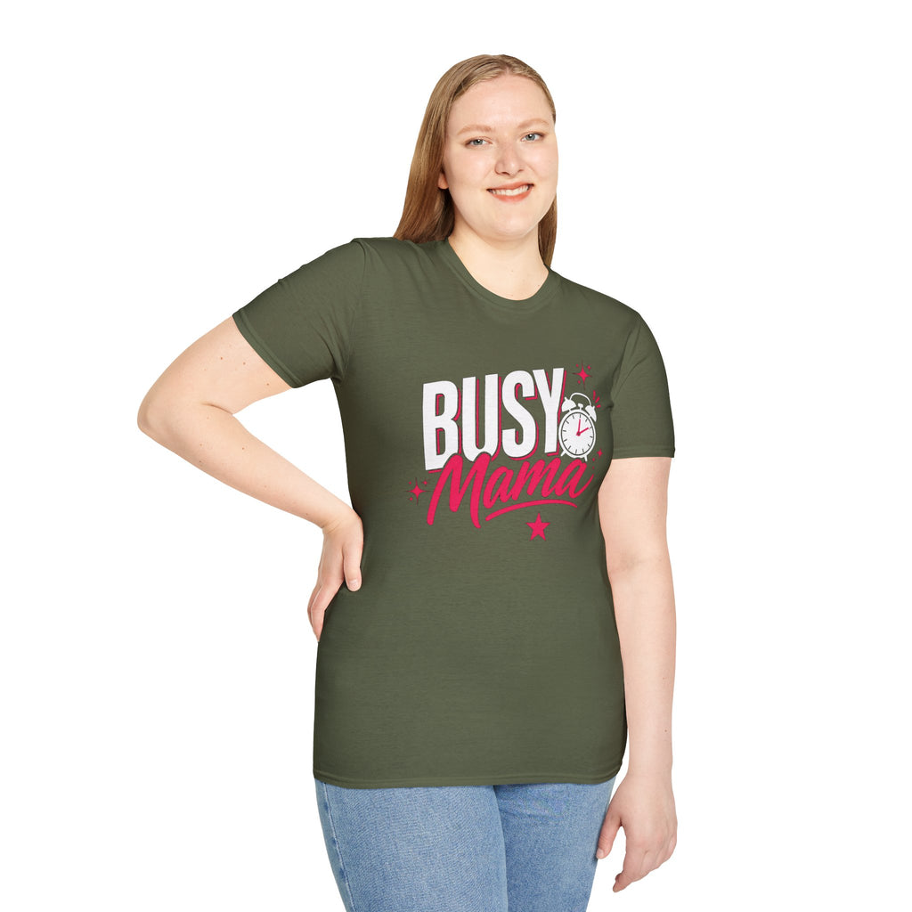 Busy Mama T-Shirt | Funny Mom Shirt | Cute Mother Graphic Tee | Gift for Mom | Busy Mom Life Shirt