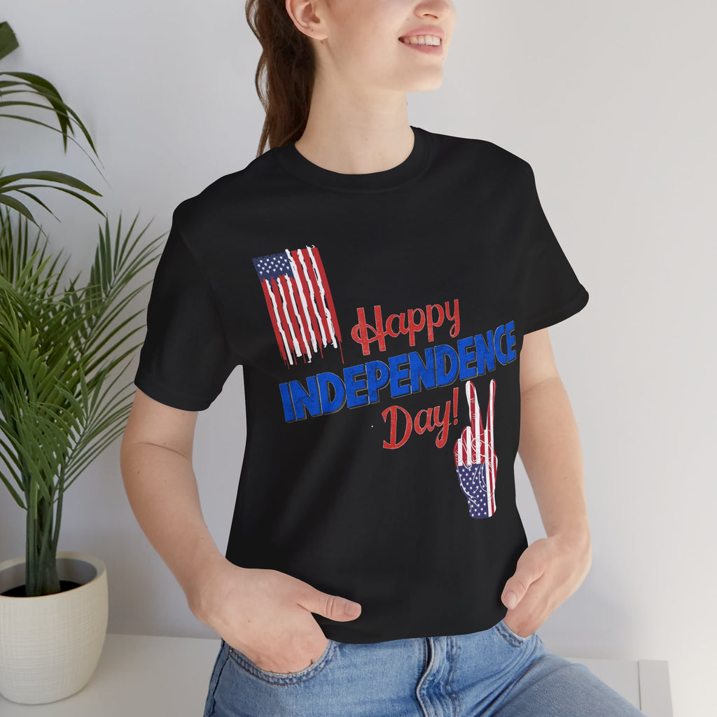 Happy Independence Day Shirt, Patriotic 4th of July T-Shirt, USA Flag Shirt, American Independence Day Tee