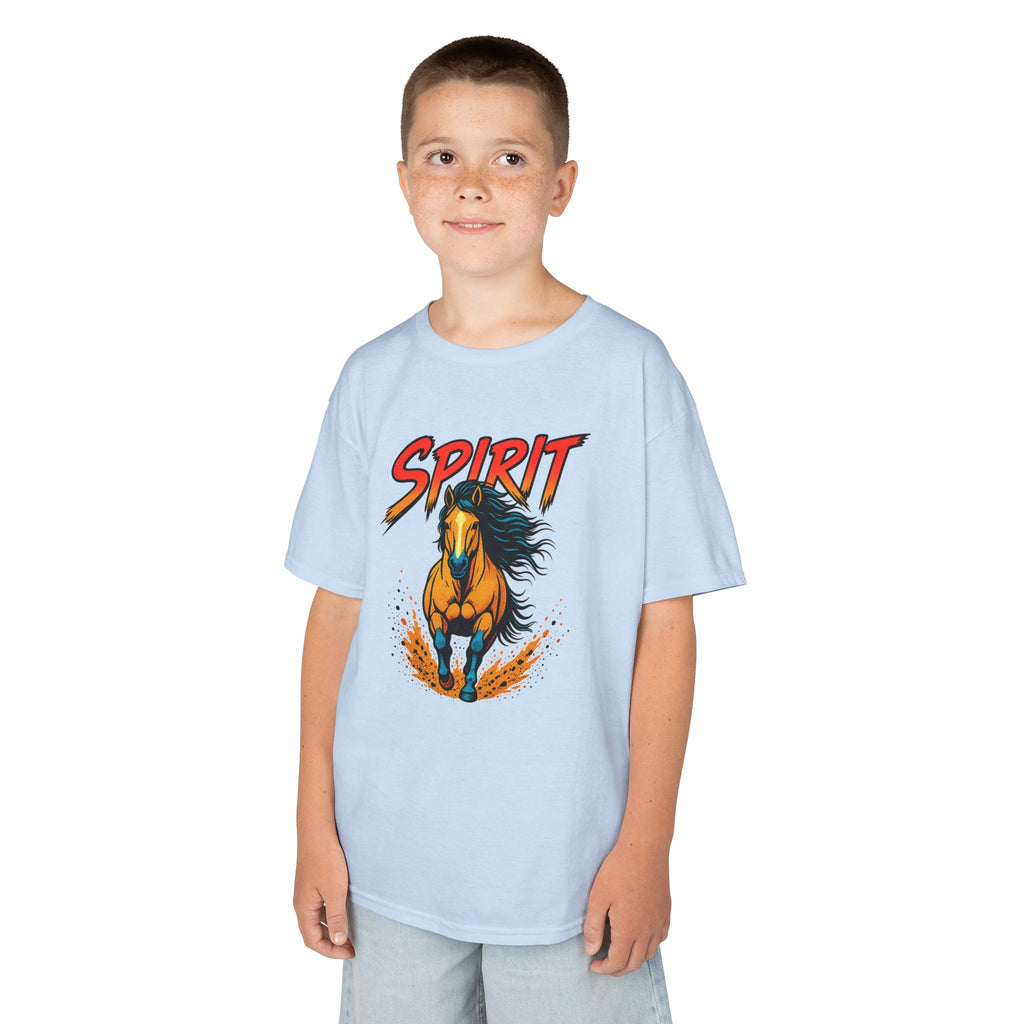 Kids 'Spirit' Galloping Horse T‑Shirt — Youth Graphic Tee for Horse Lovers