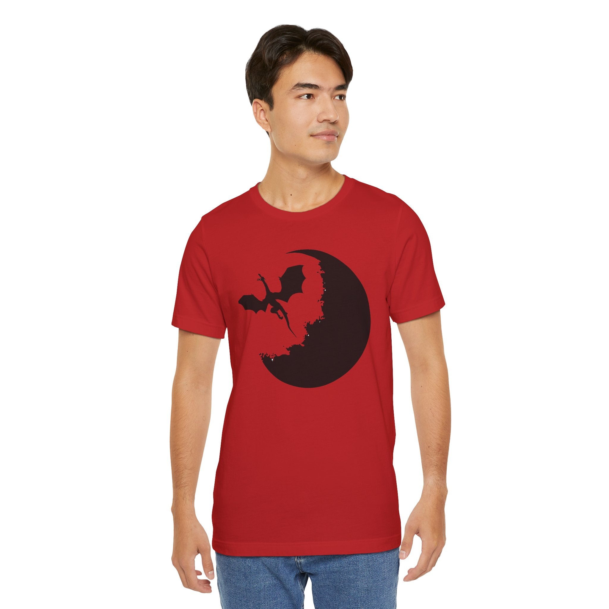 Bat Silhouette Moon T-Shirt — Gothic Halloween Tee