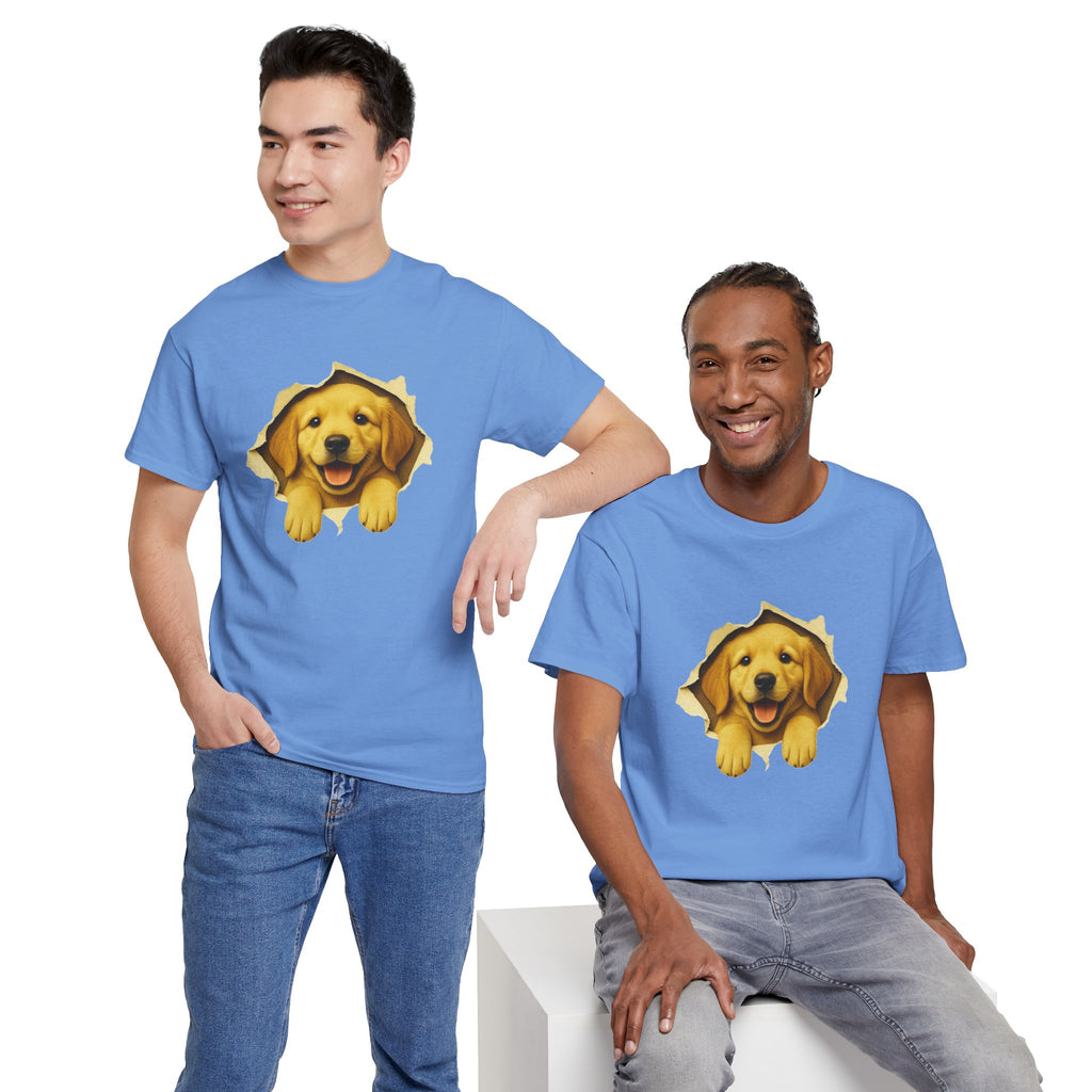 Golden Retriever Peekaboo Shirt, Cute Dog Lover T-Shirt, Funny Puppy Tee, Golden Retriever Gift, Pet Lover Graphic Shirt