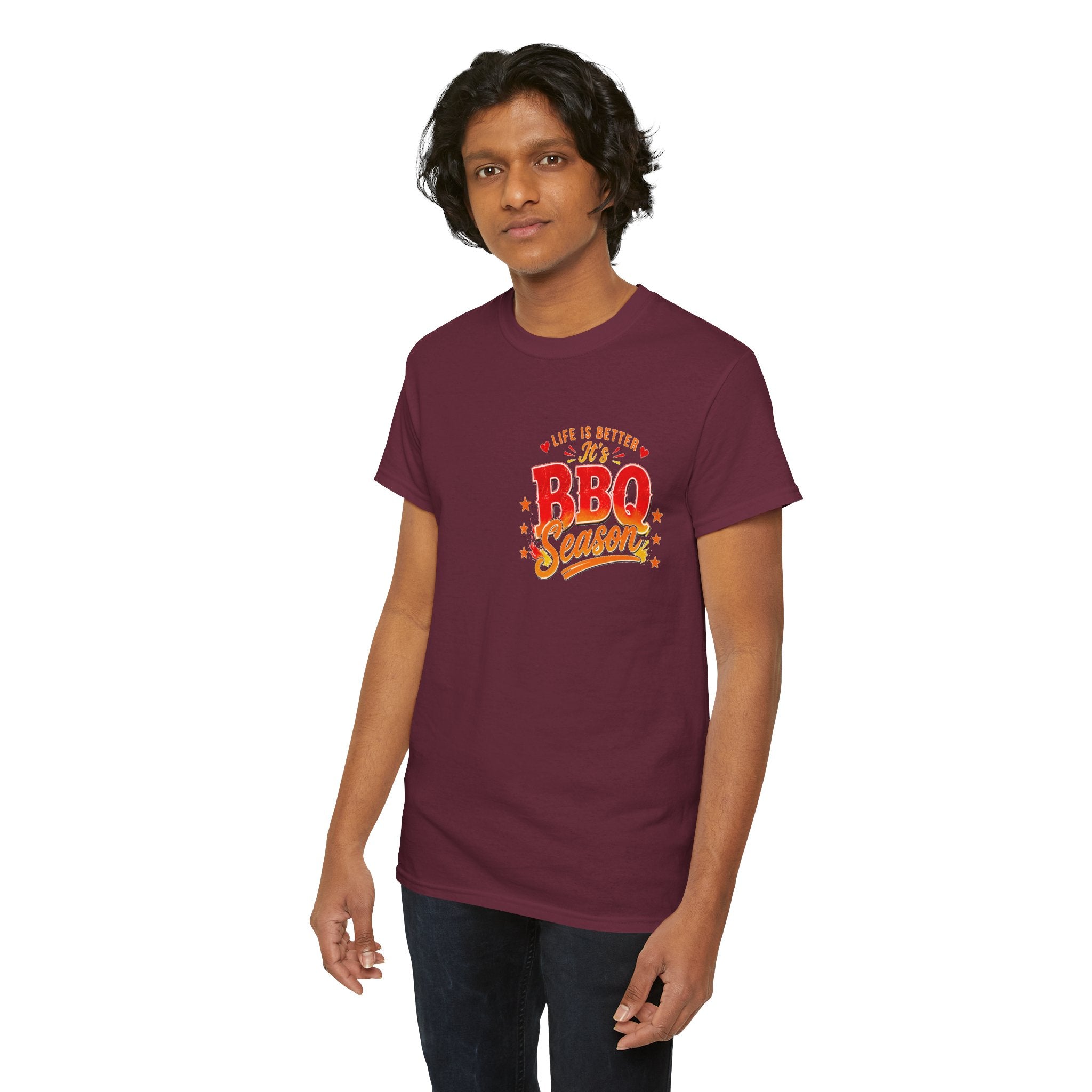 BBQ Season T-Shirt | Life Is Better It's BBQ Season Tee | Funny Grill Shirt | Summer Cookout Tee | Barbecue Lover Gift | Backyard BBQ Shirt