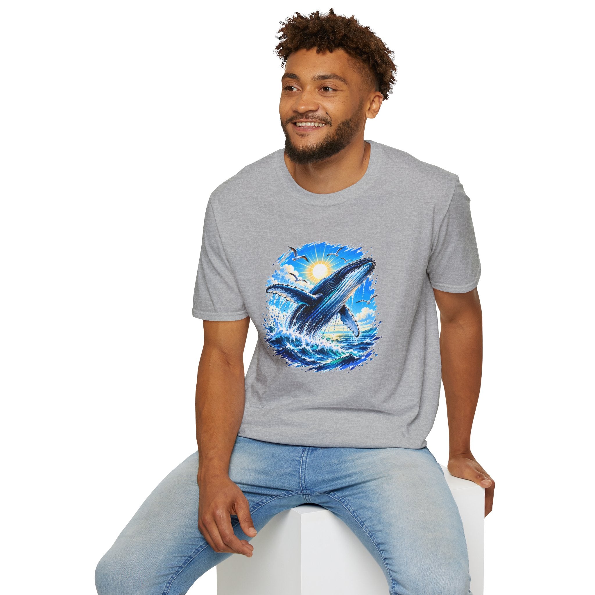 Whale Shirt, Ocean T-Shirt, Humpback Whale Shirt, Sea Life Tee, Beach Lover Gift, Ocean Lover Shirt