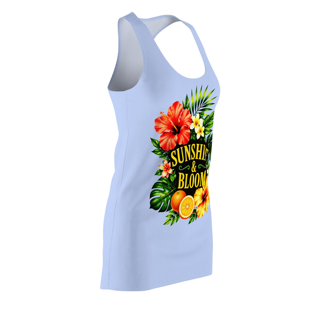 Racerback Dress — Sunshine & Bloom Tropical Floral Print