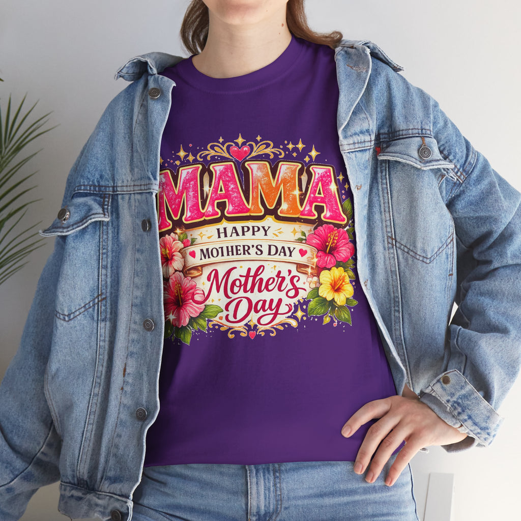 Mama Floral Shirt for Women, Mother's Day Gift for Mom, Cute Flower Graphic Tee, Mama Life T-Shirt, Birthday Gift for Mother, Mom Appreciation Gift