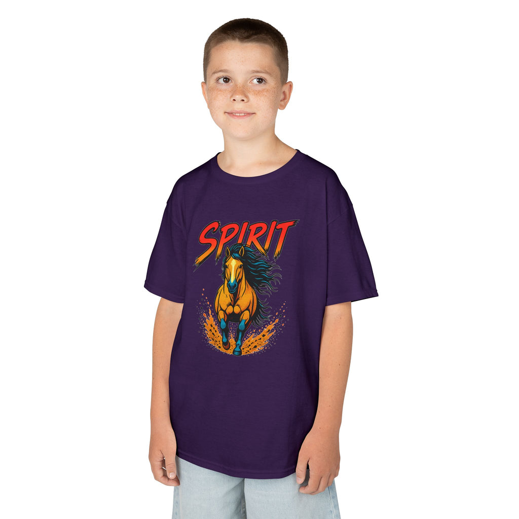 Kids 'Spirit' Galloping Horse T‑Shirt — Youth Graphic Tee for Horse Lovers