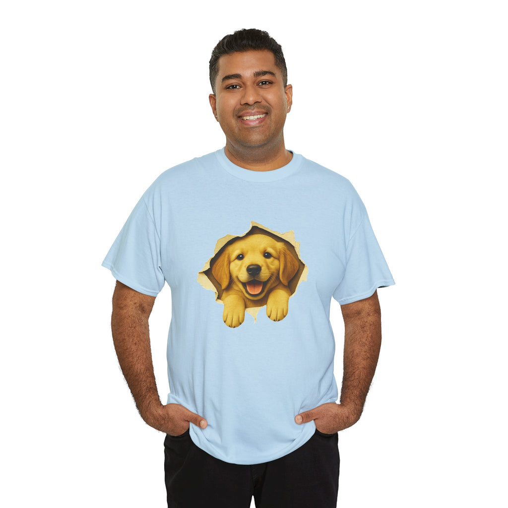 Golden Retriever Peekaboo Shirt, Cute Dog Lover T-Shirt, Funny Puppy Tee, Golden Retriever Gift, Pet Lover Graphic Shirt