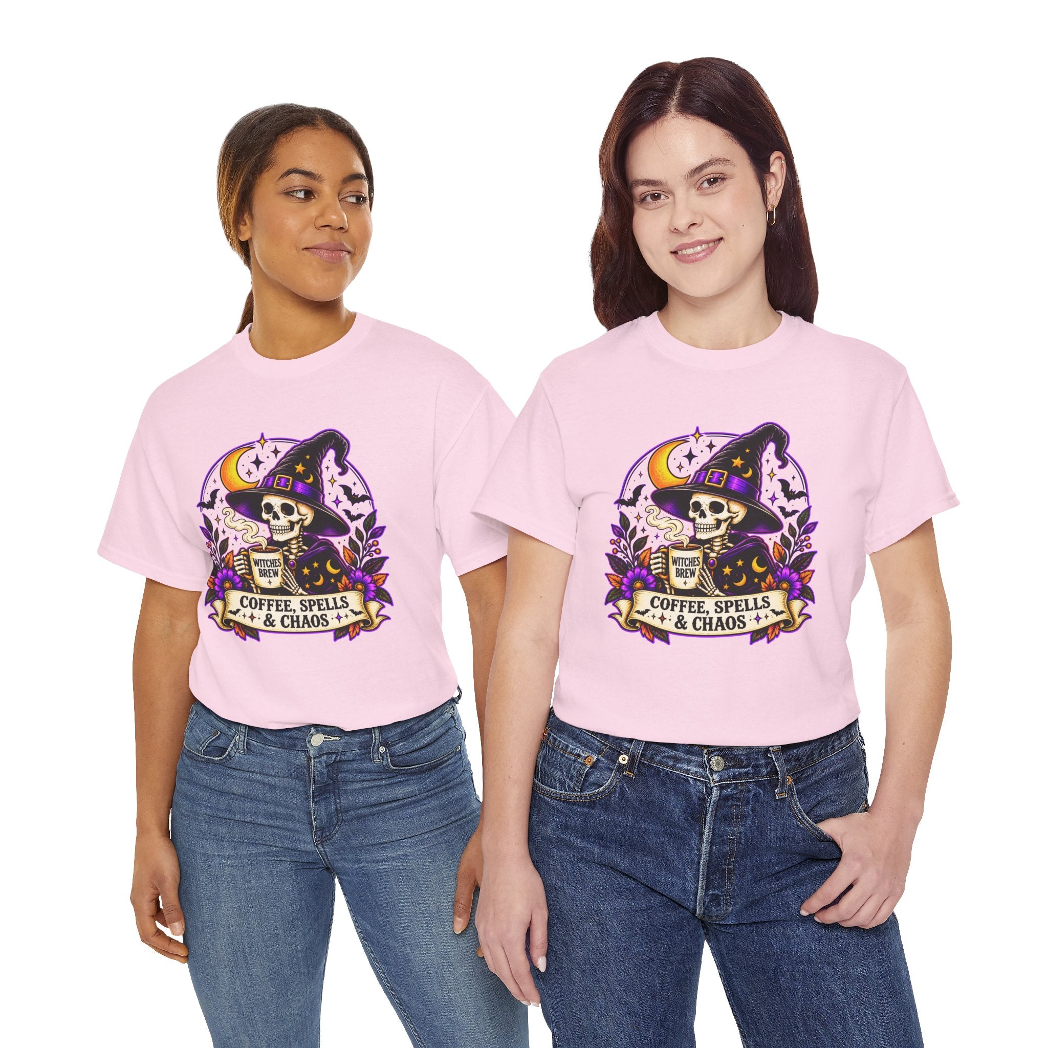 Halloween Skeleton Witch Shirt | Spooky Graphic Tee