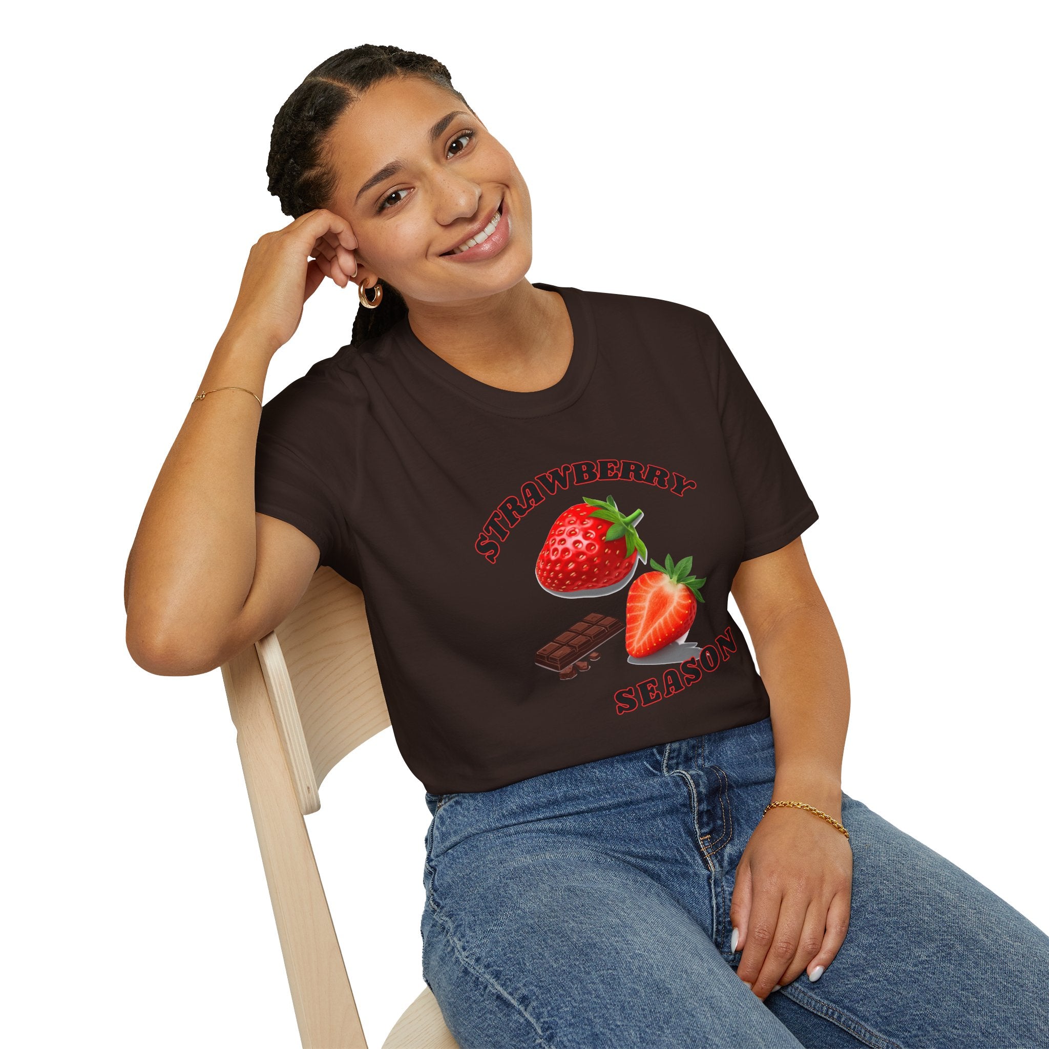 Strawberry Season T-Shirt — Retro Fruit Graphic Tee