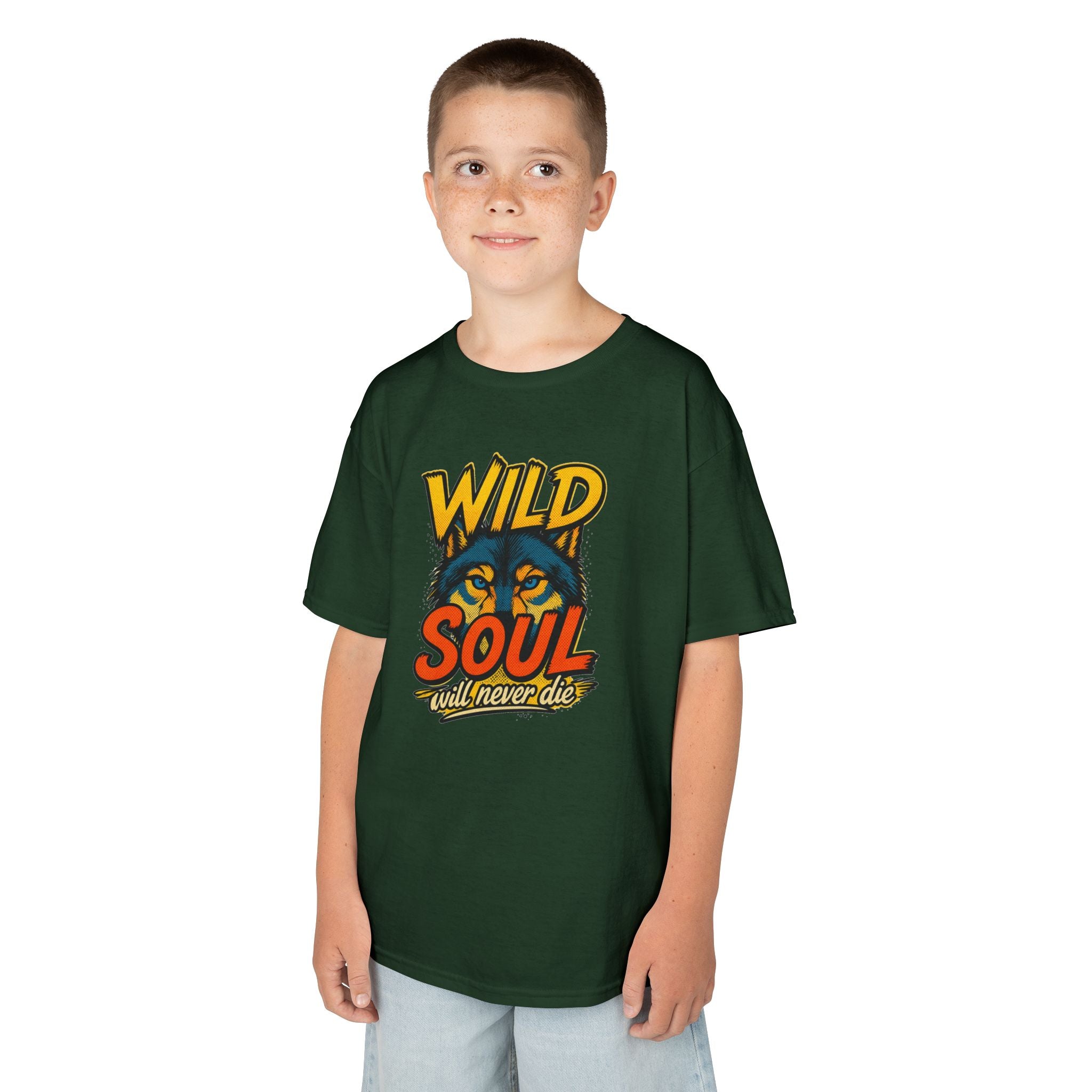 Kids Tee — "Wild Soul" Tiger Graphic Shirt for Bold Little Adventurers