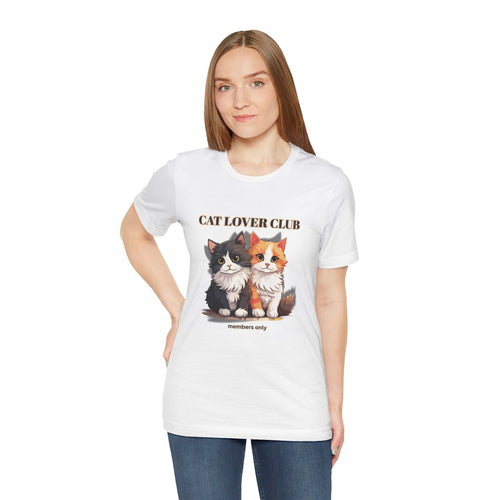 Cat Lover Club T-Shirt — Cute Kittens “members only” Graphic Tee