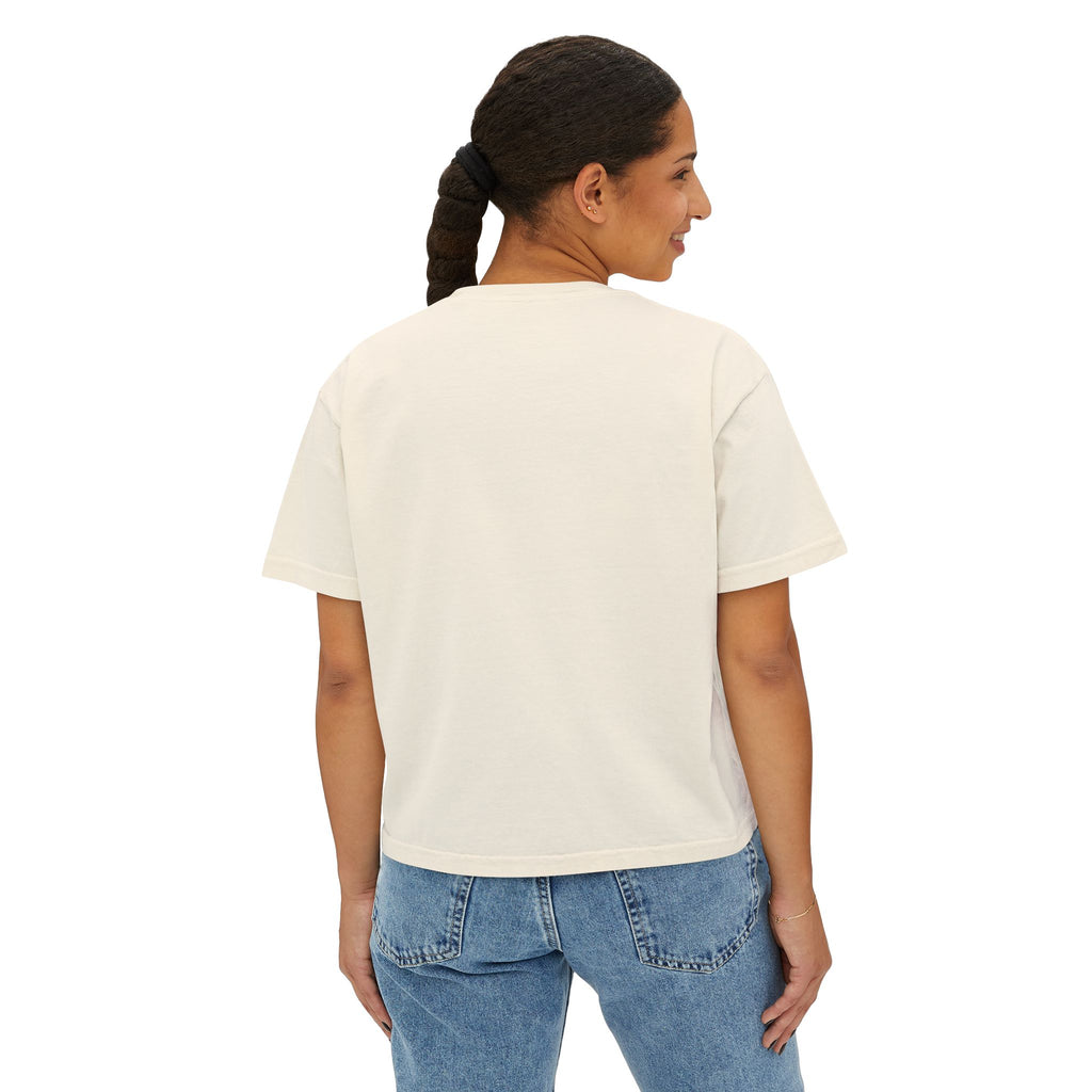 Wild Heart Rose T-Shirt for Women Vintage Floral Boxy Tee