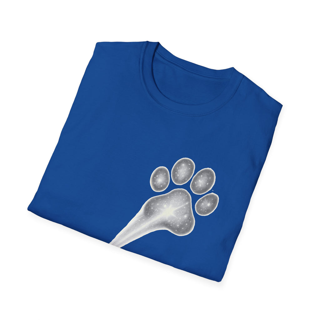 Cat Paw Meteor T-Shirt - Minimalist Paw Print Meteor Design