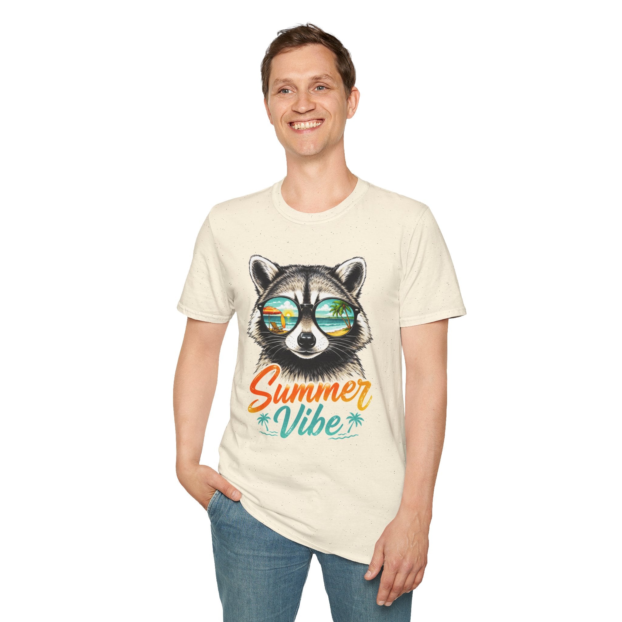 Summer Vibe Raccoon T-Shirt