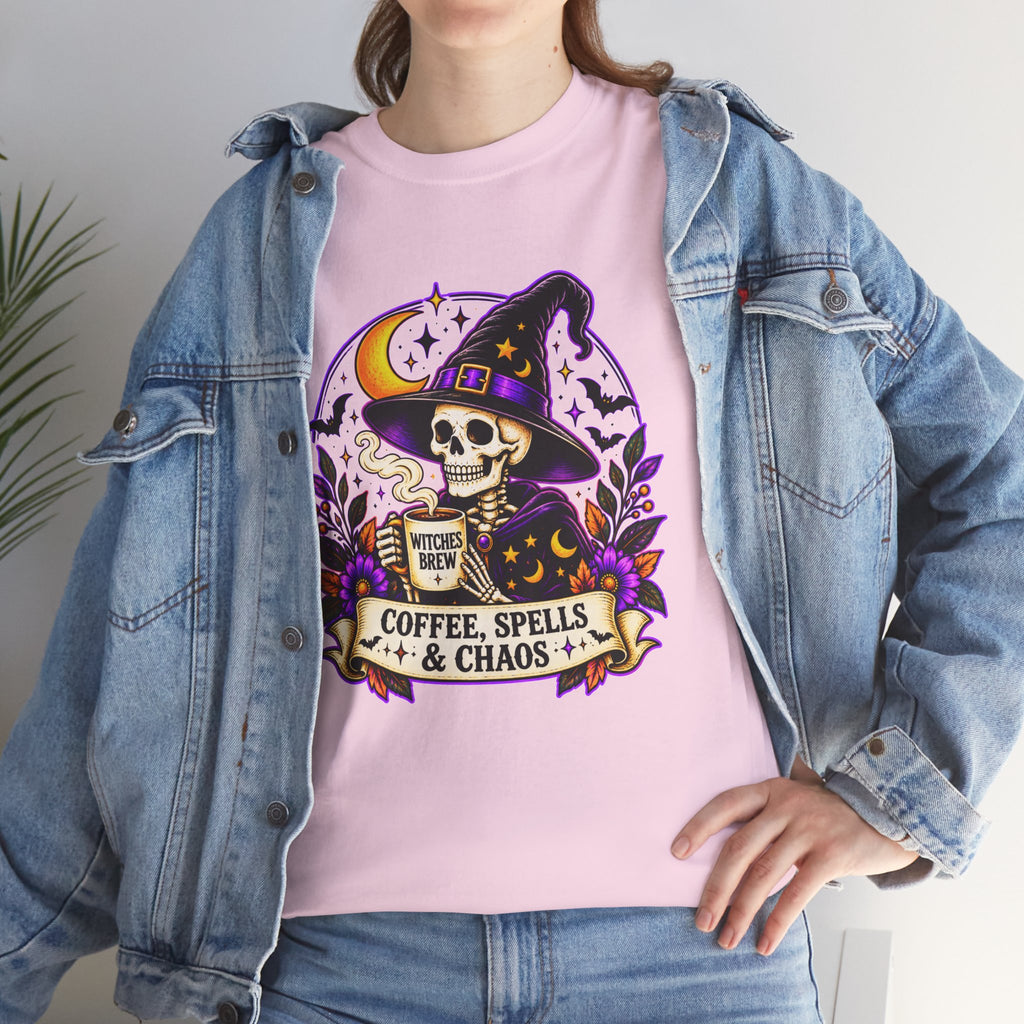 Halloween Skeleton Witch Shirt | Spooky Graphic Tee