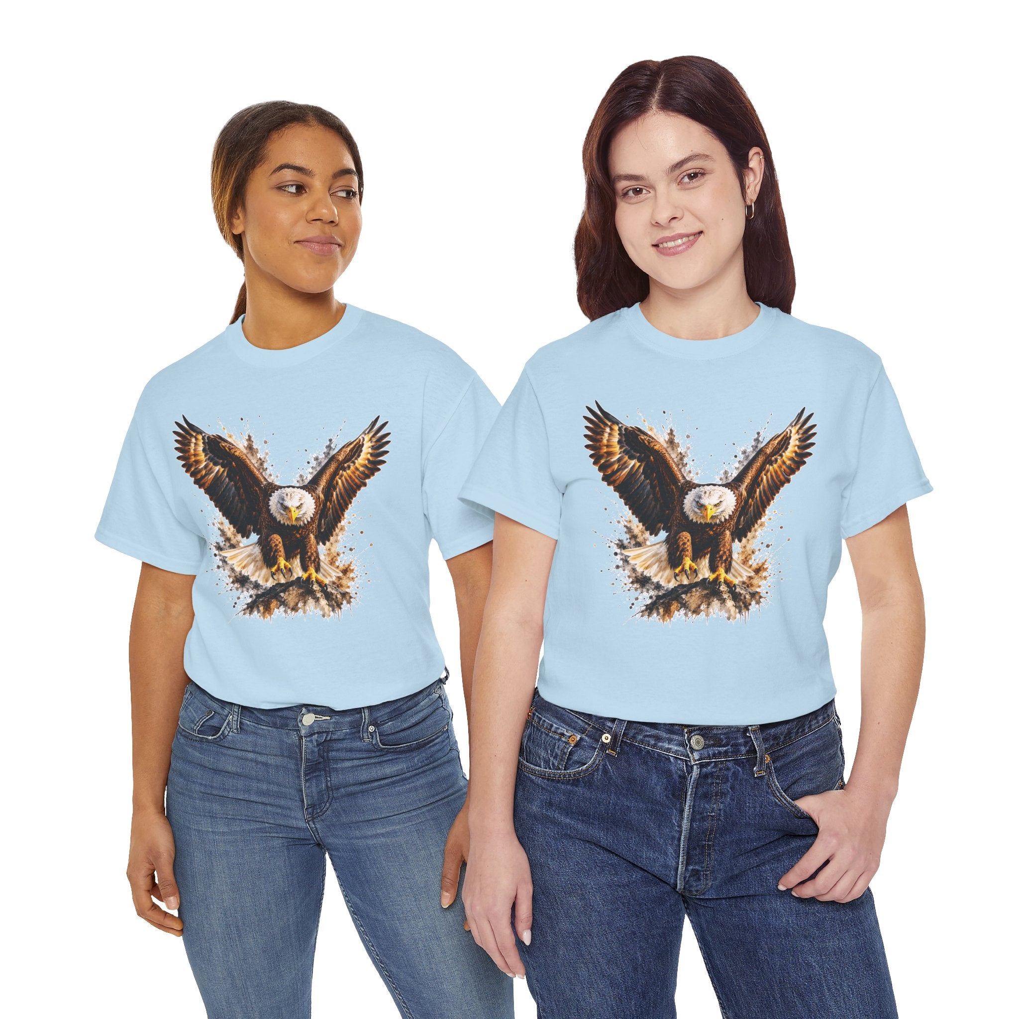 Majestic Bald Eagle T-Shirt, Eagle Graphic Tee, Patriotic Wildlife Shirt, Unisex Bird Lover Tee, American Eagle Gift